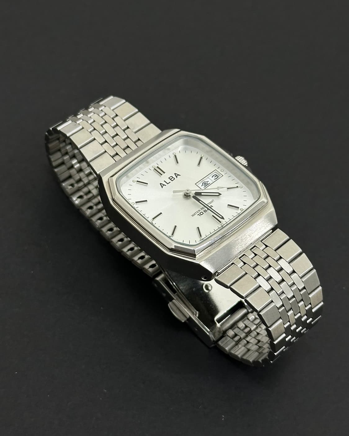 세이코 알바 실버 옥타곤 쿼츠 시계 상품이미지6