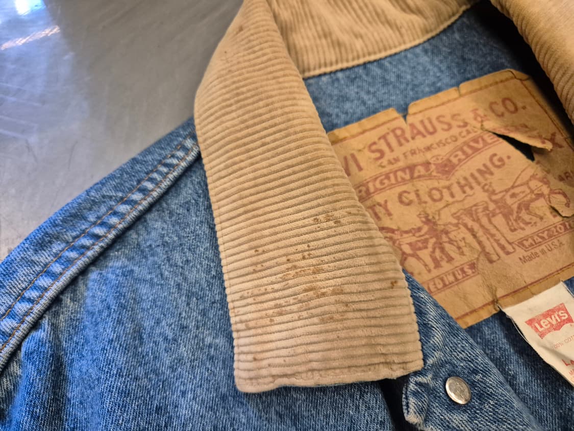 80s 리바이스 데님 롱 코트 상품이미지7