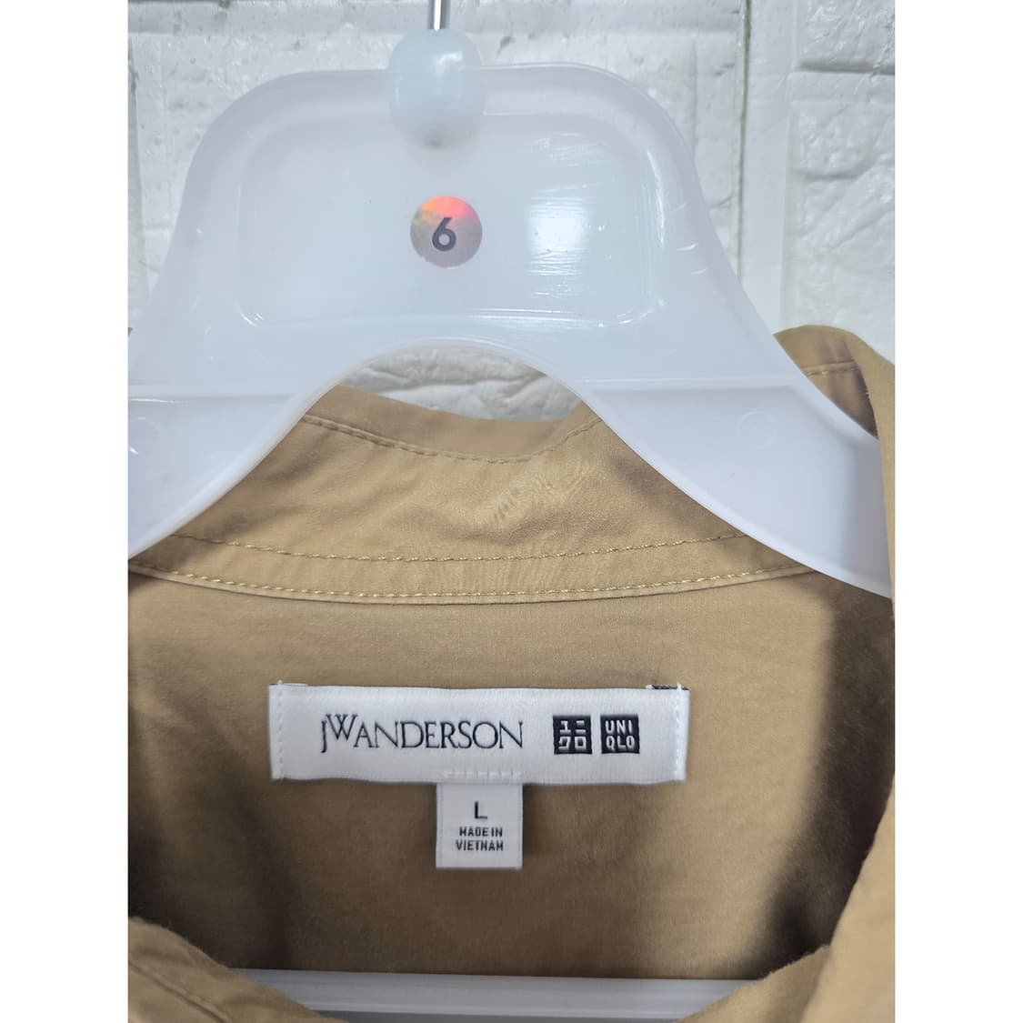 택포) JW 앤더슨 베이지 셔츠 L 상품이미지2