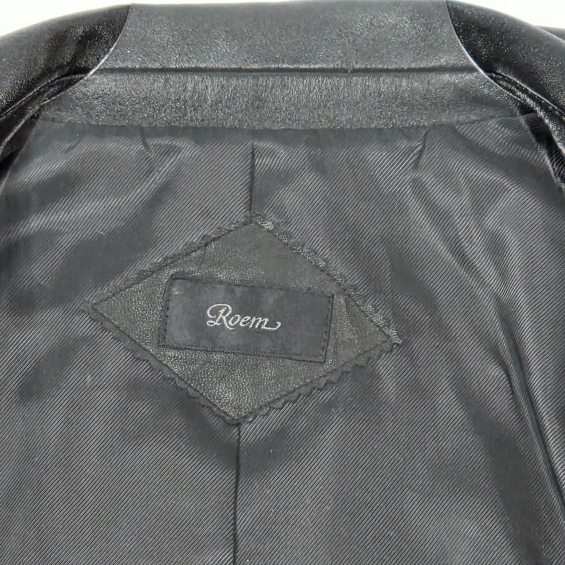 로엠 천연 양가죽 원버튼 레더 자켓 상품이미지6