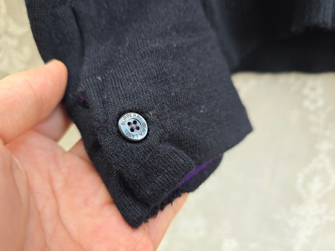 버버리 블랙라벨 아가일 브이넥 니트 상품이미지5