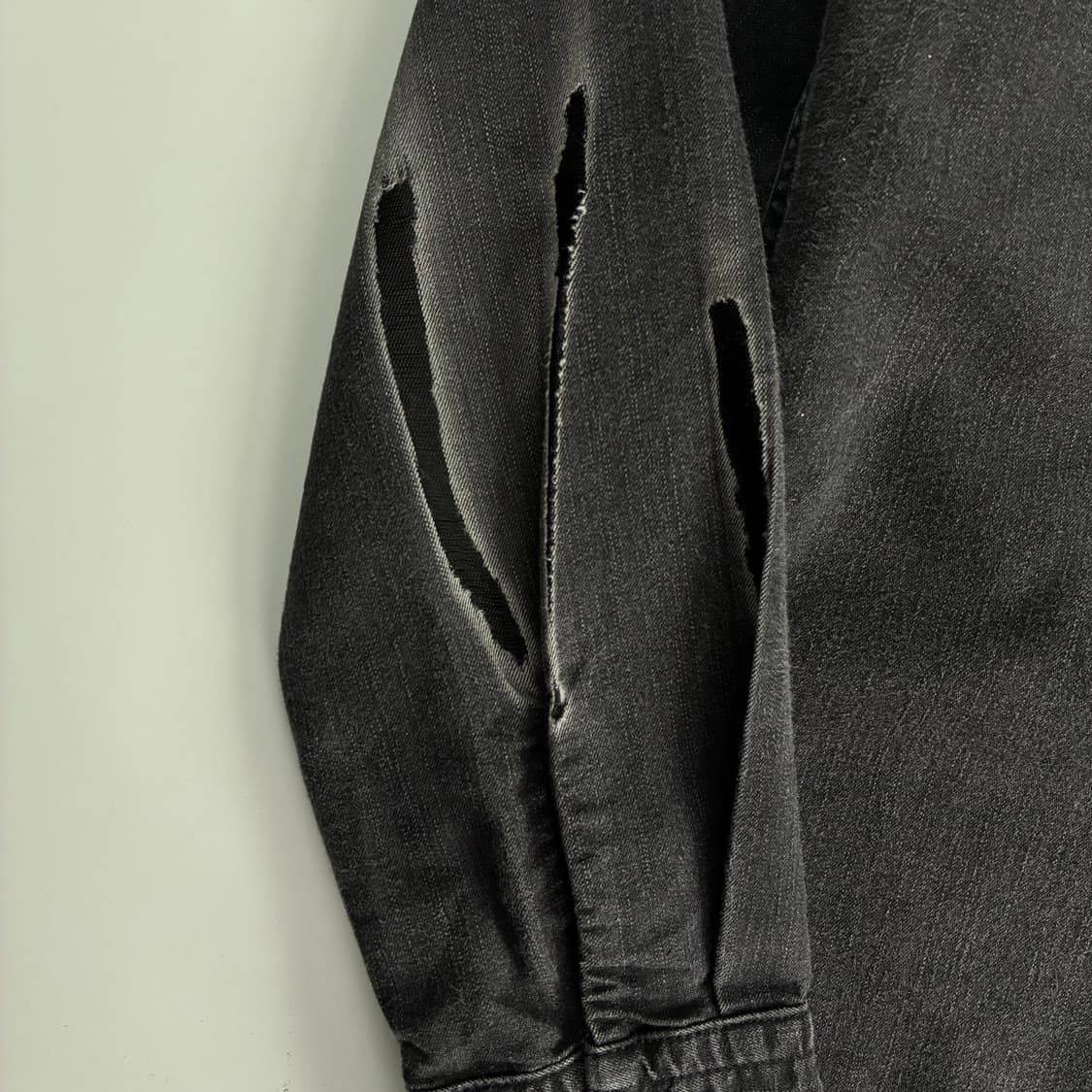 Levis  리바이스 레드탭 워싱 흑청 데님 포켓 셔츠 상품이미지4