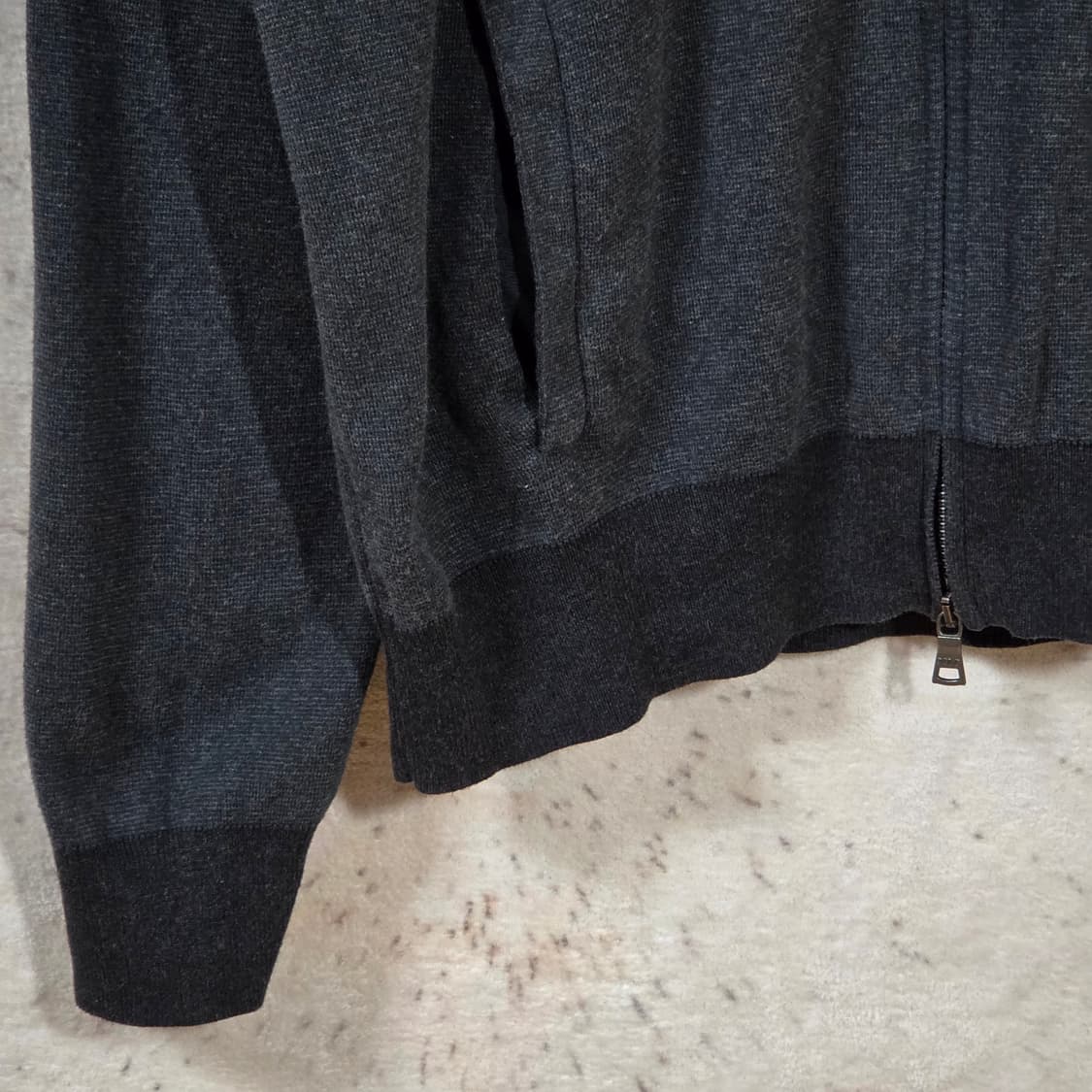 폴로 랄프로렌 차콜 투웨이 니트 집업 상품이미지3