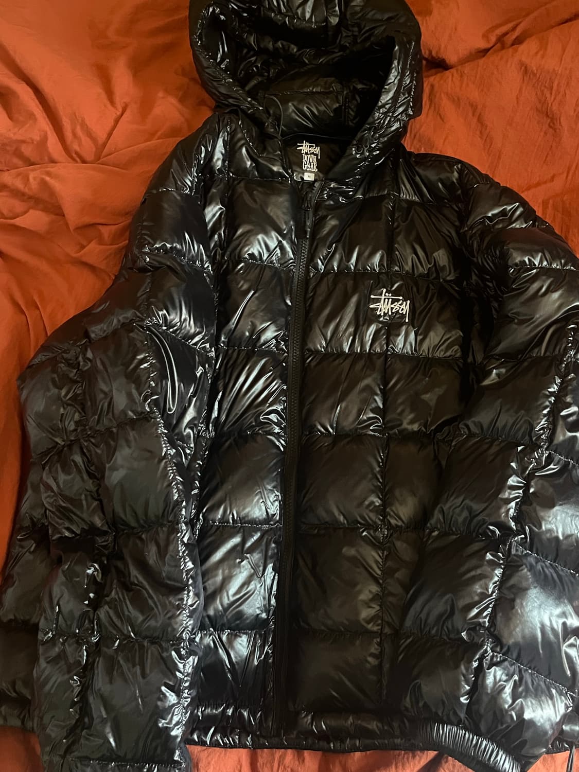 스투시 미드웨이트 후드퍼퍼 블랙 M사이즈 상품이미지2