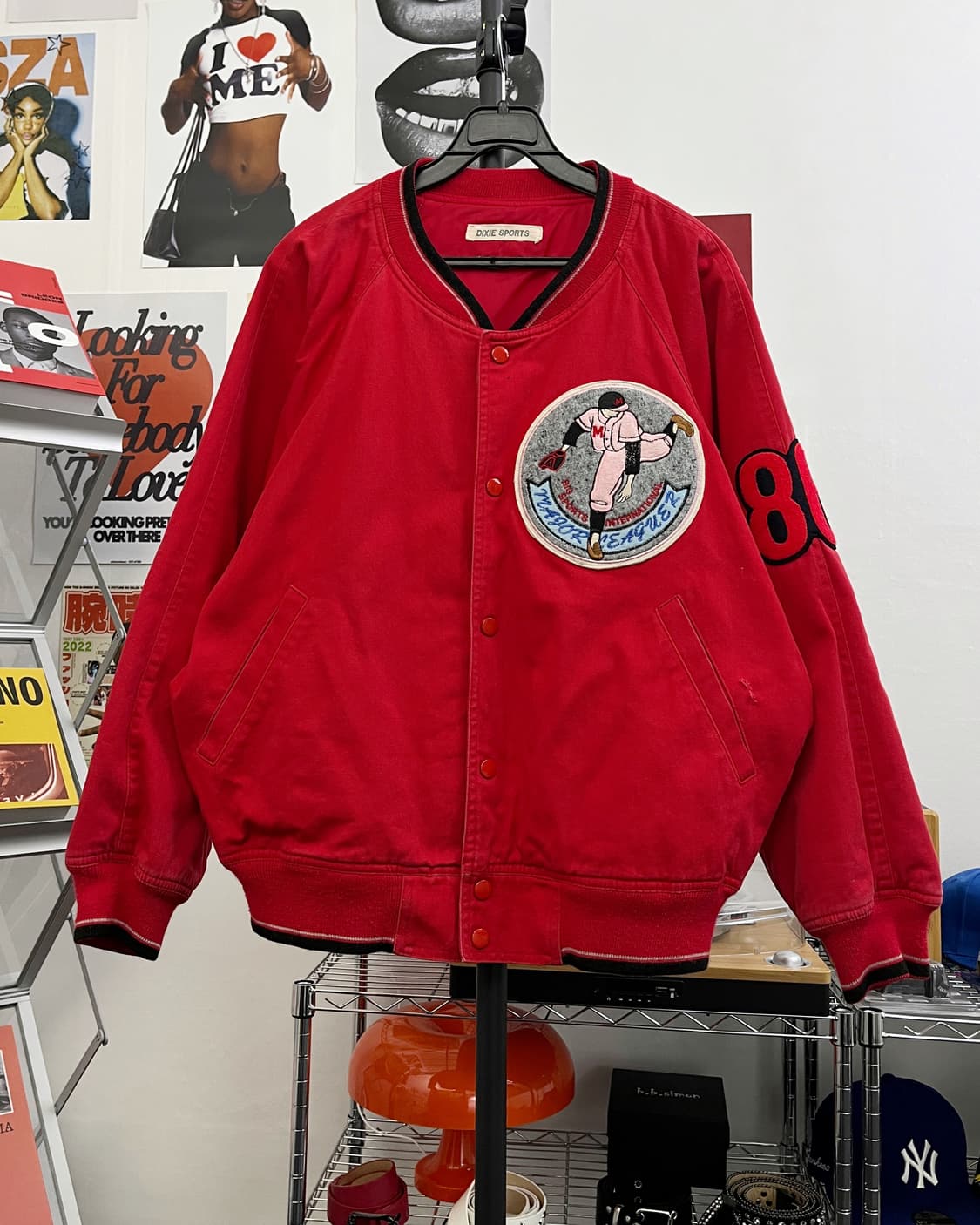 USA 올드 빈티지 캔버스 바시티 자켓 상품이미지5