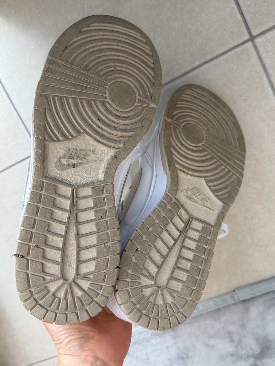 (W) 나이키 덩크 로우 펄 화이트 250 판매 상품이미지3