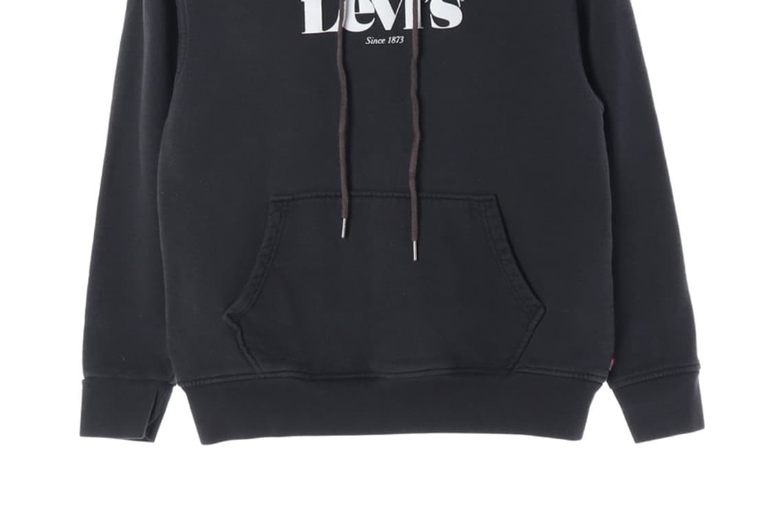 리바이스 로고 블랙 후드티 S 상품이미지4