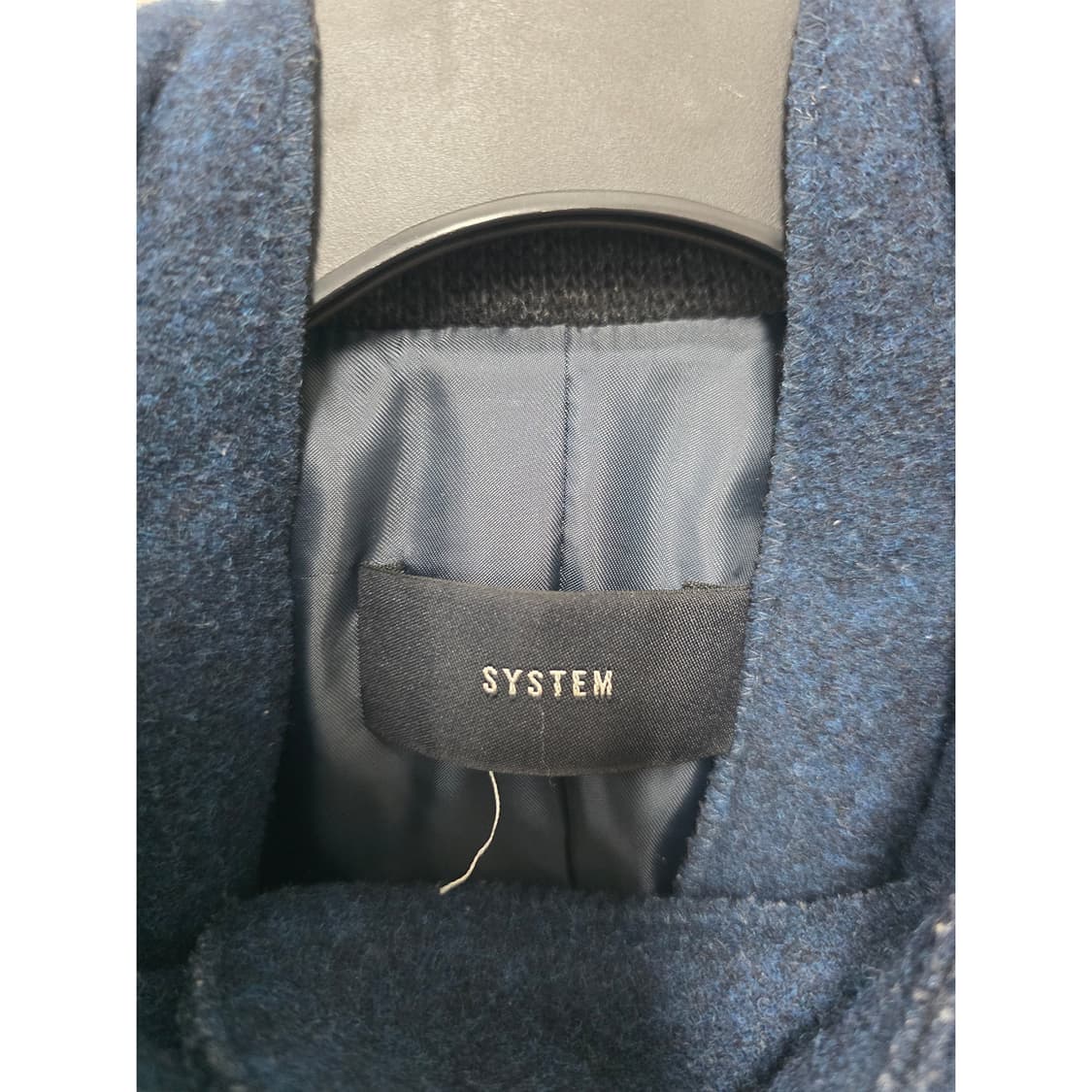 택포// L 한섬 시스템 모100% 후드 코트 상품이미지2