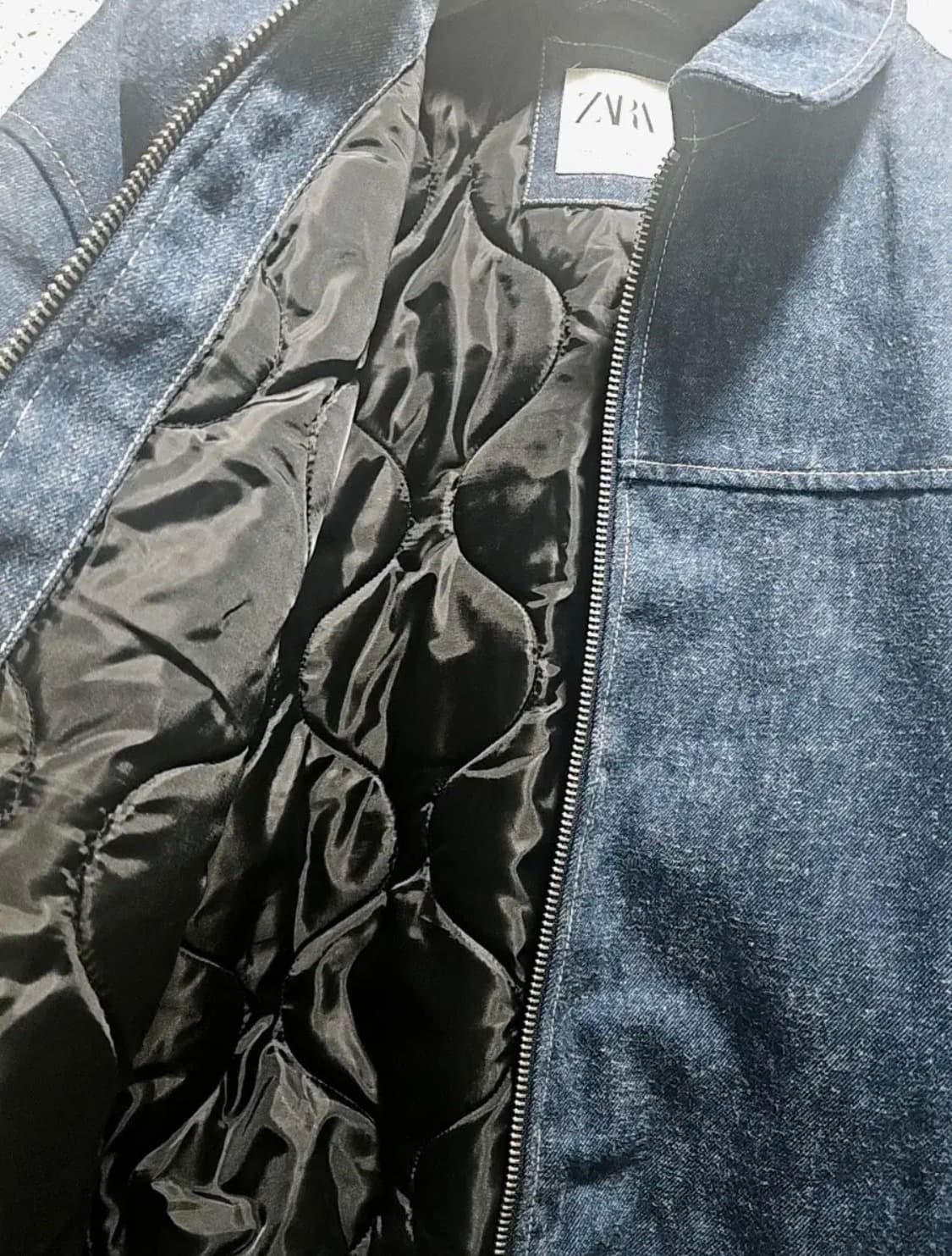 자라 데님 봄버 자켓 L 상품이미지6