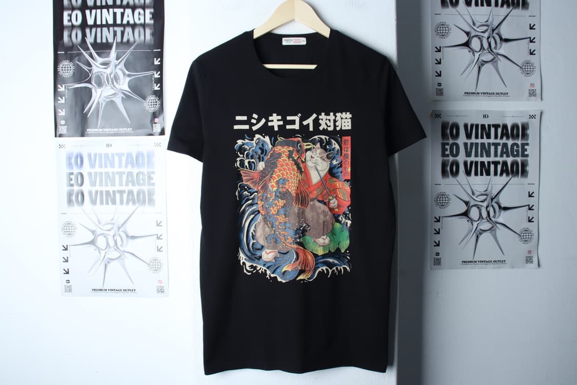 (2XL) 브랜드빈티지 반팔 티셔츠 빅사이즈 재패니즈 스타일-7B71 상품이미지2