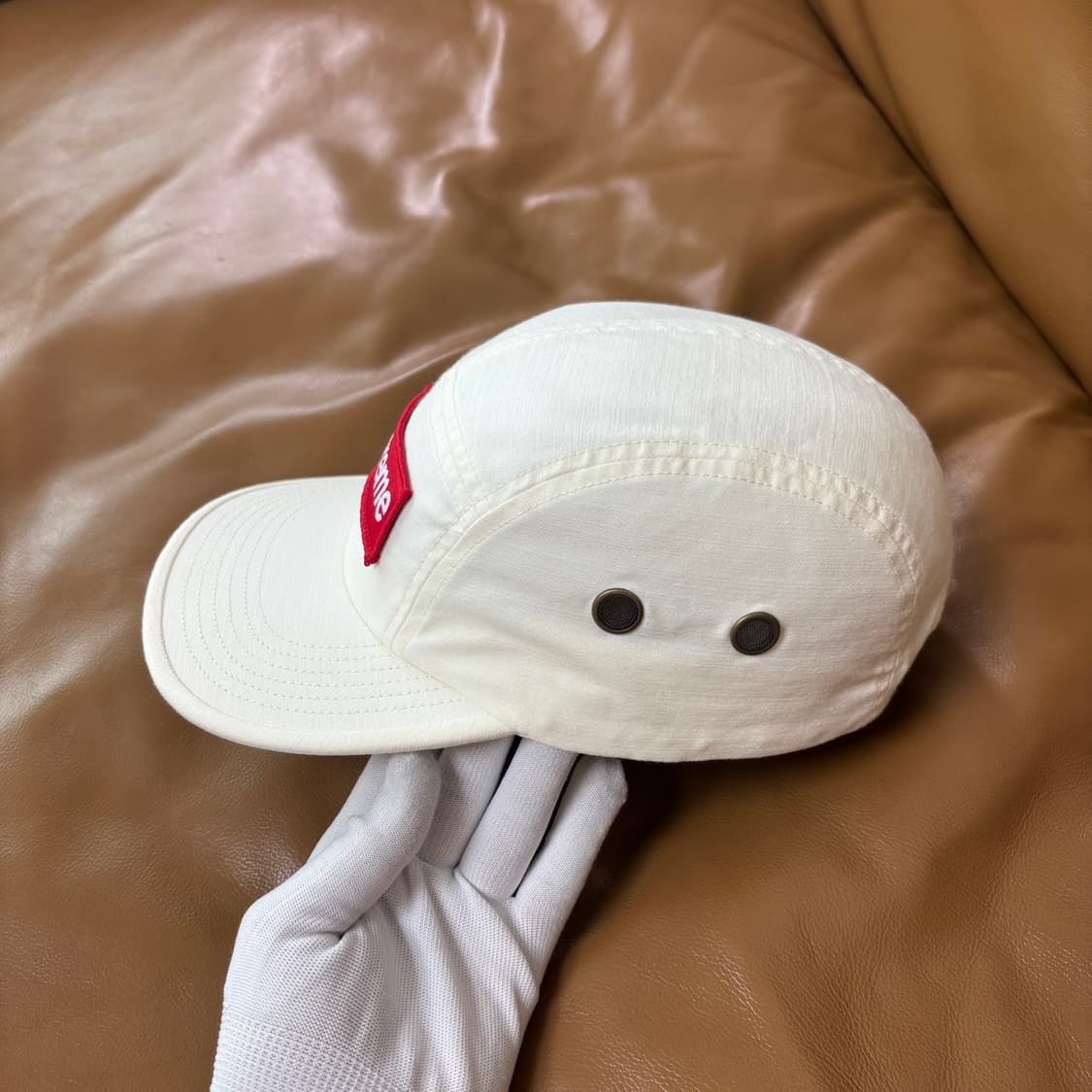 슈프림 주욕 캠프캡 모자 박스로고 화이트 상품이미지4