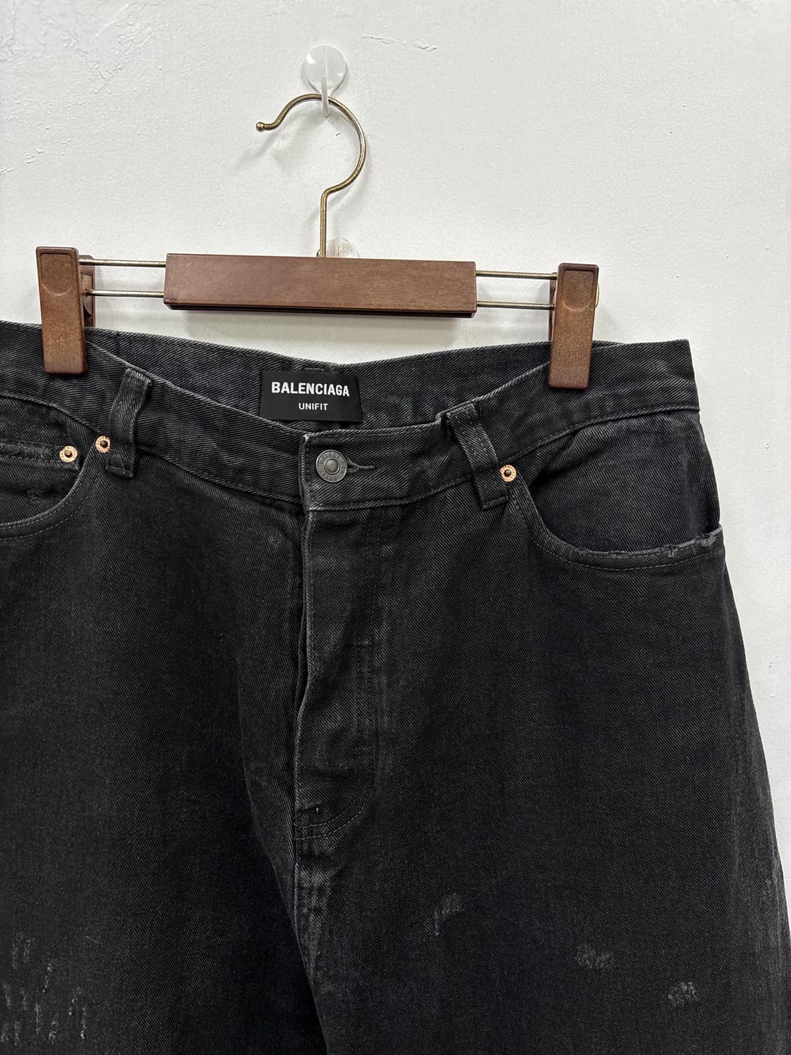 발렌시아가 배기 코티드 데님팬츠 상품이미지3