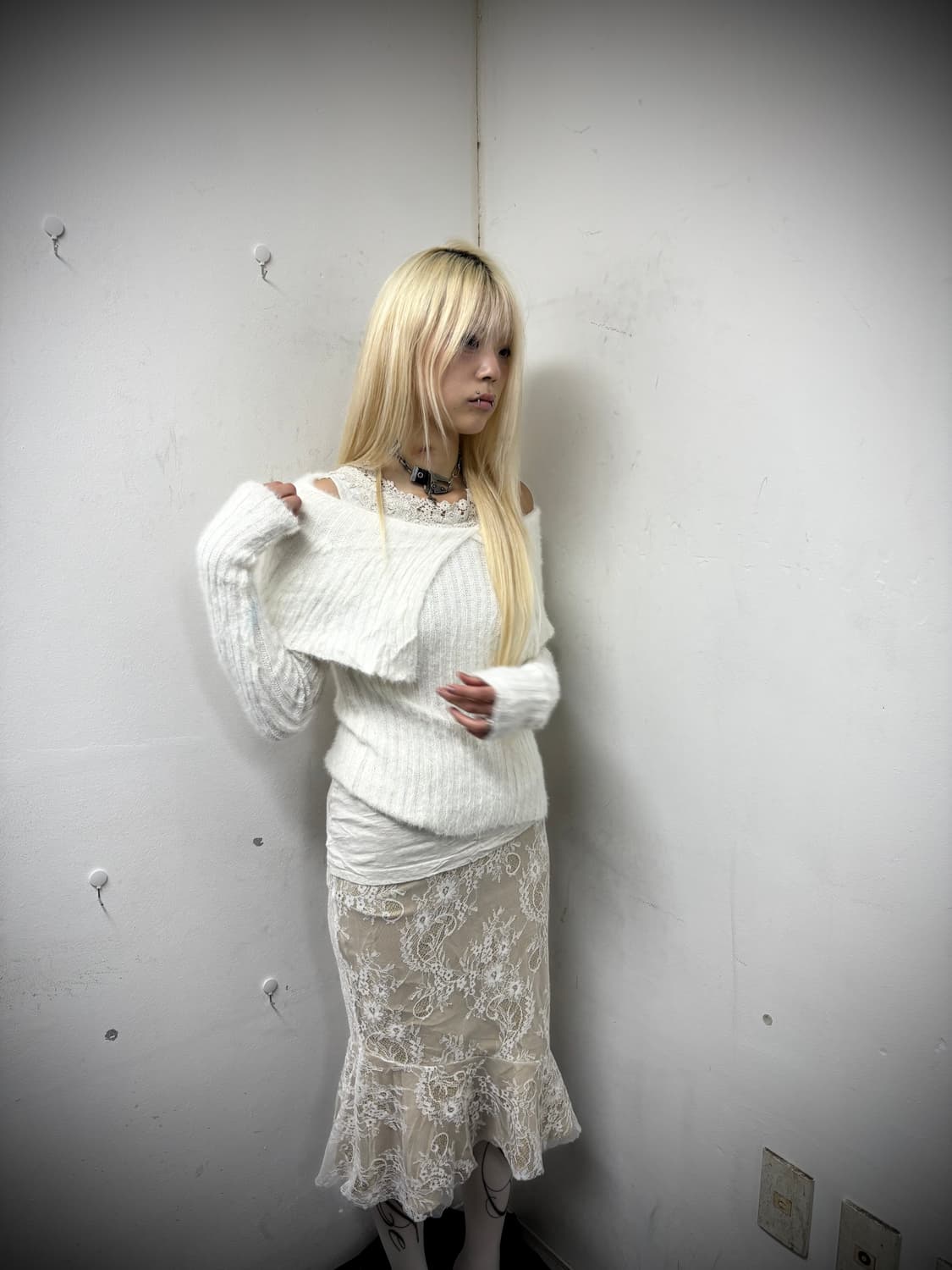 “Vintage” Lace Detail Sleeveless 상품이미지1