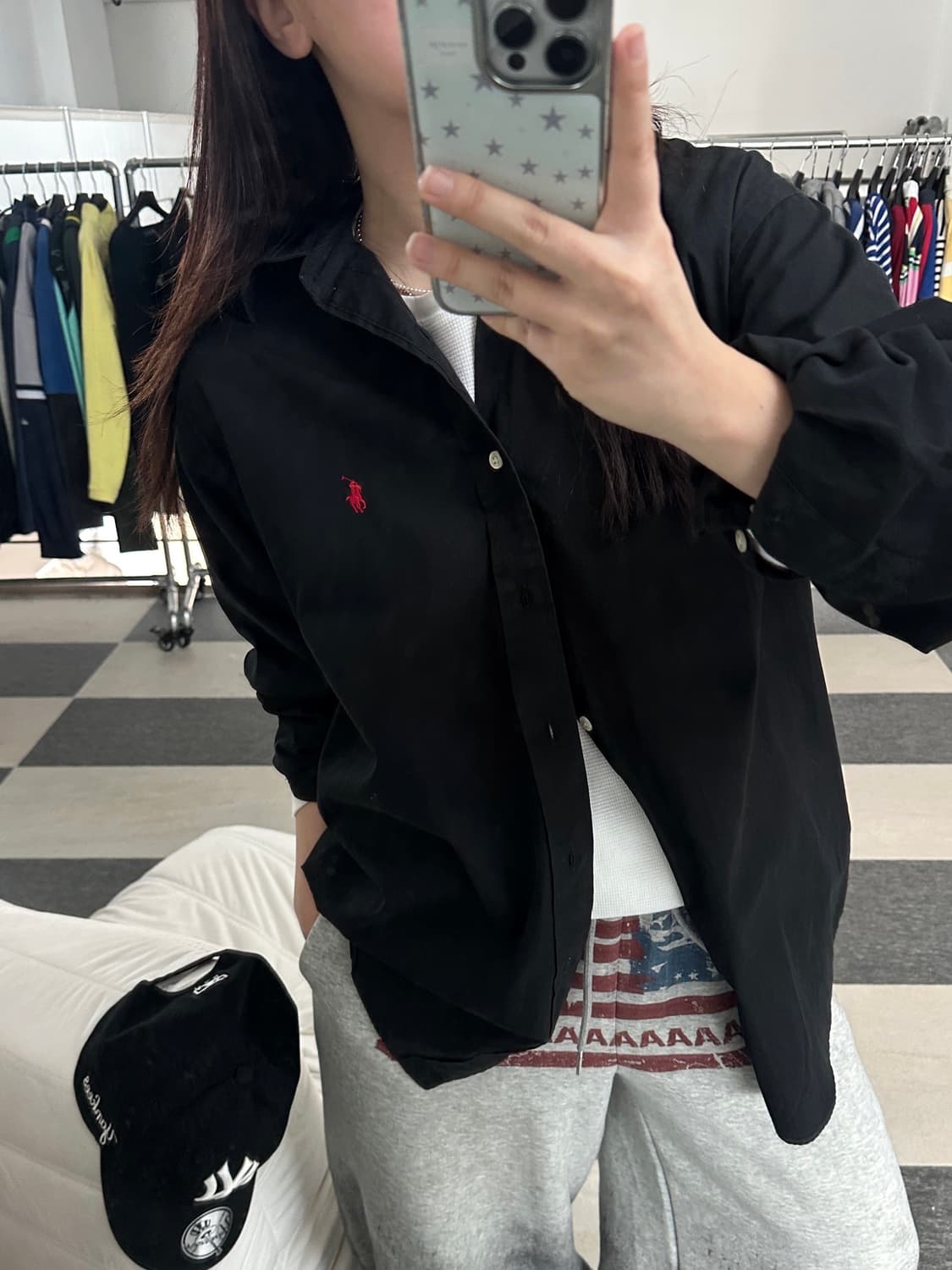 랄프로렌 블랙 블레이크 코튼 셔츠  상품이미지7