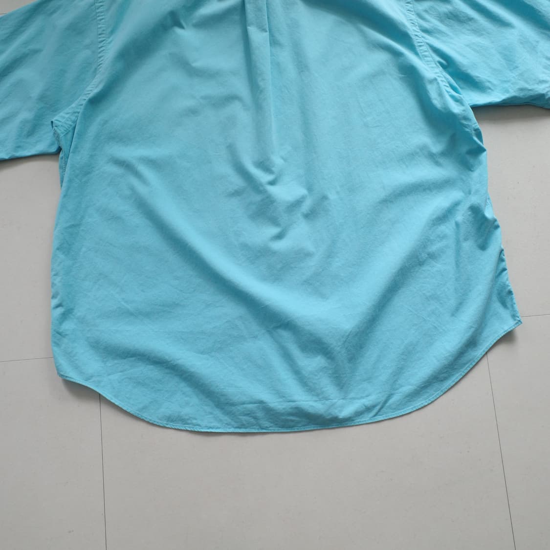 90s 폴로 랄프로렌 반팔 셔츠 스카이블루 XXL 상품이미지7