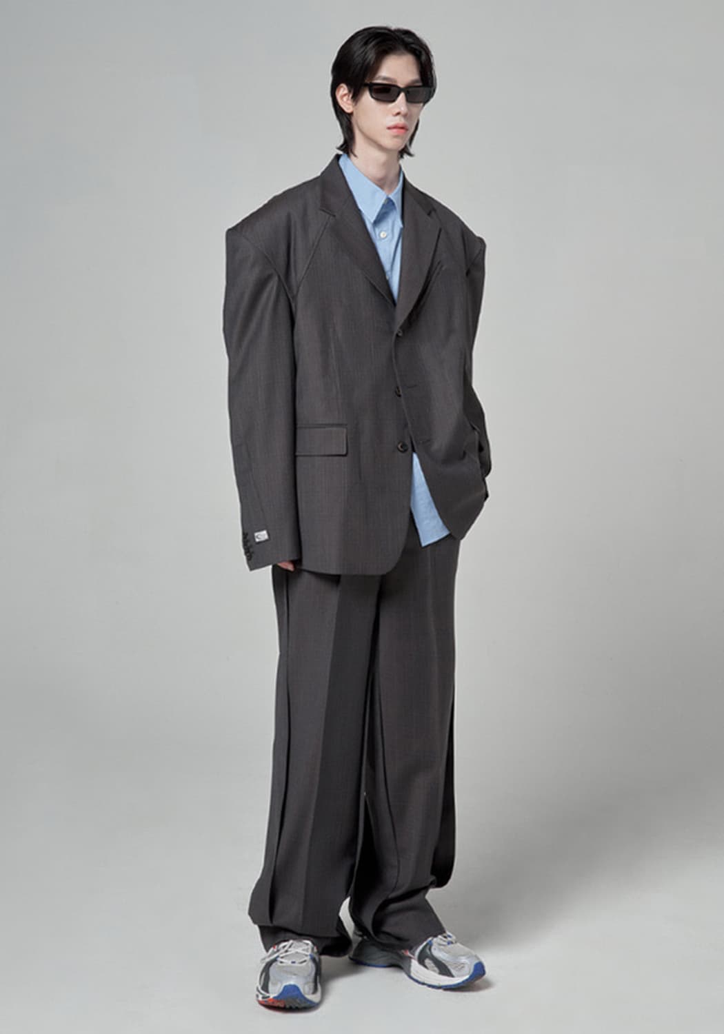 씨비전 CSC 디바이드 패널 셋업 브라운 체크 2,2 상품이미지1