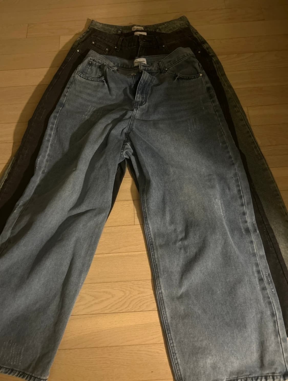 무신사 플루미네이트 데님팬츠 M 상품이미지1