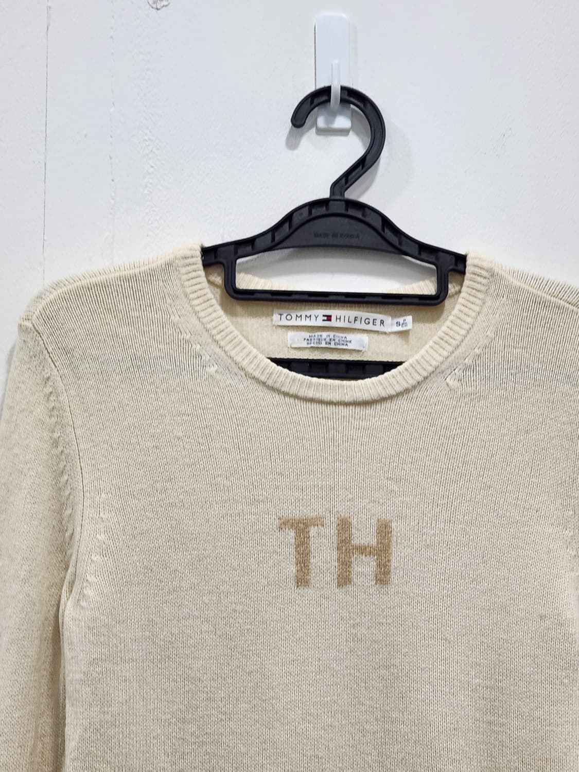 [S] 타미힐피거 램스울 혼방 아이보리 니트 여성 S 상품이미지2