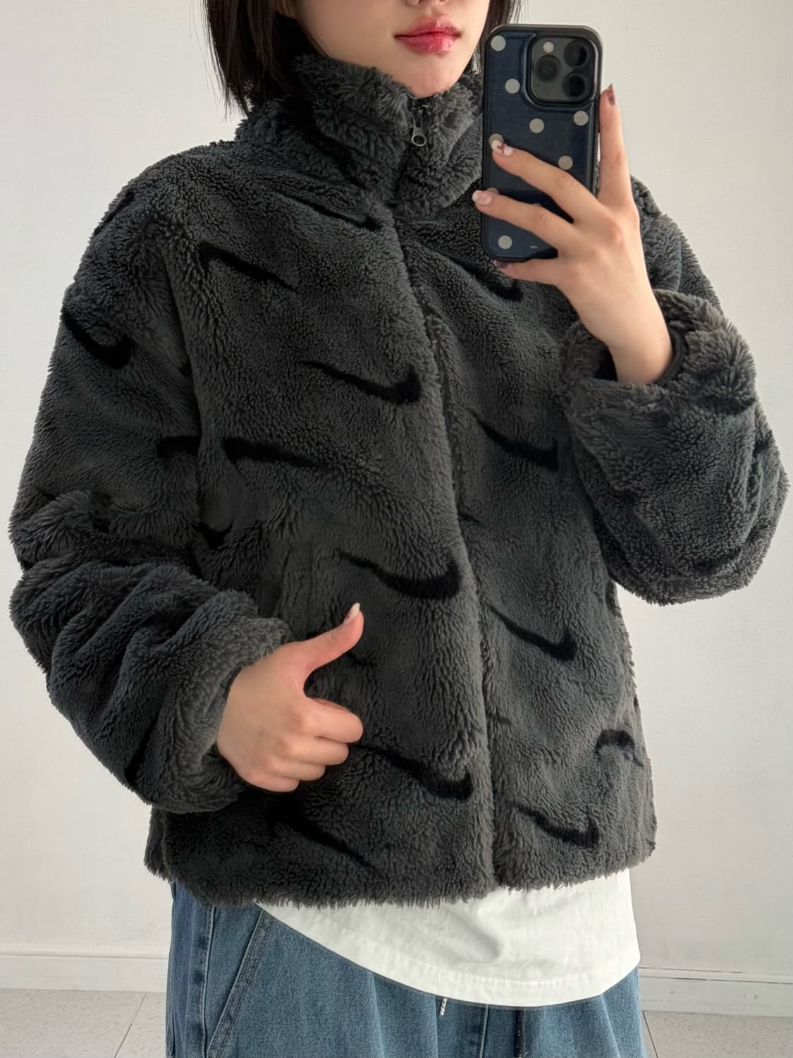 나이키 스우시 플리스 퍼 자켓 상품이미지2