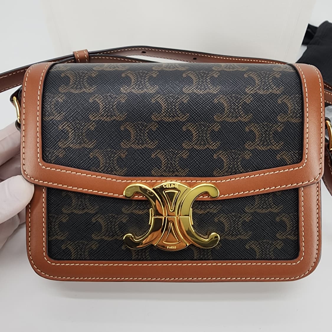 전시품급 셀린느 틴 트리옹프 숄더백 크로스백 스몰 상품이미지2