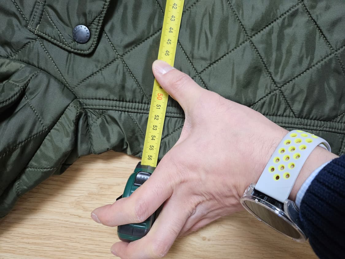 [L]바버 아리엘 폴라퀼팅 자켓 올리브 상품이미지2