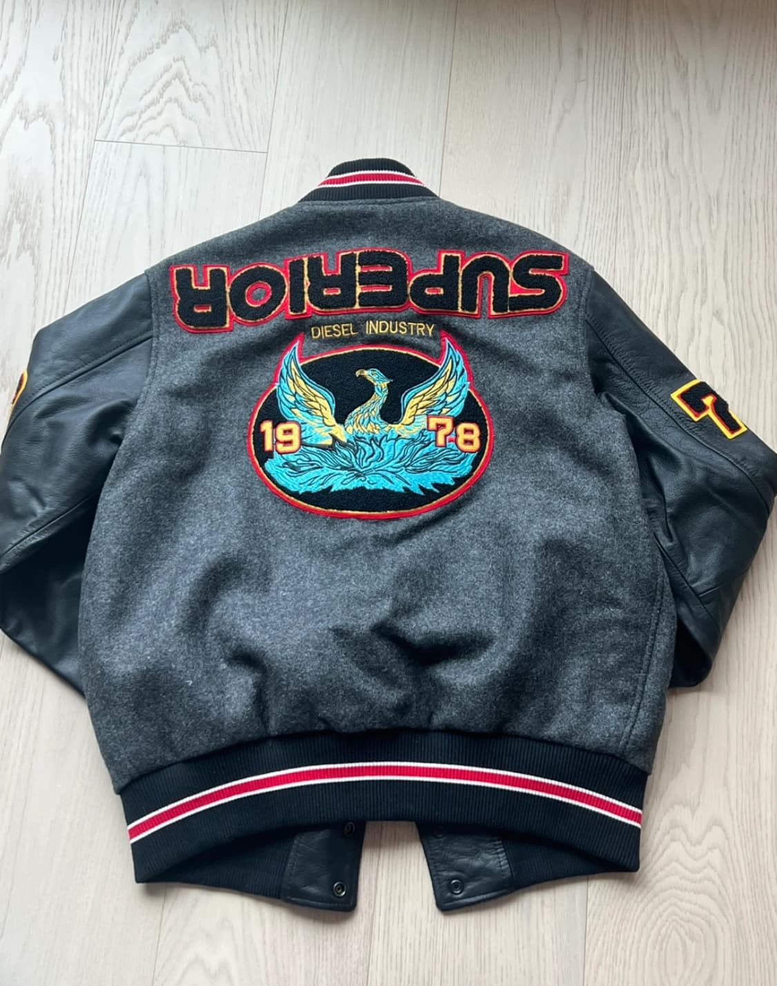 Diesel 디젤 바시티 L-harry 야구 점퍼 자켓 새상품 상품이미지3