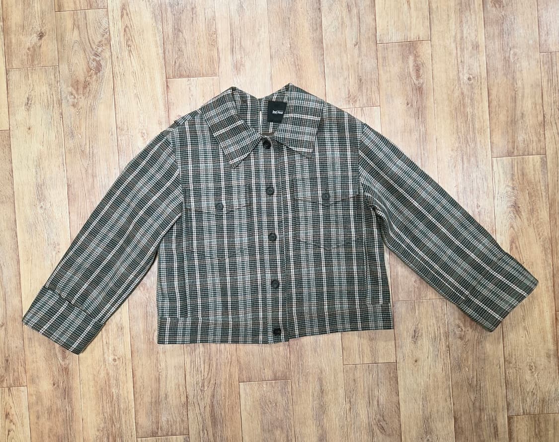 세컨플로어(2nd floor) 체크 셔츠자켓 프리사이즈 상품이미지1