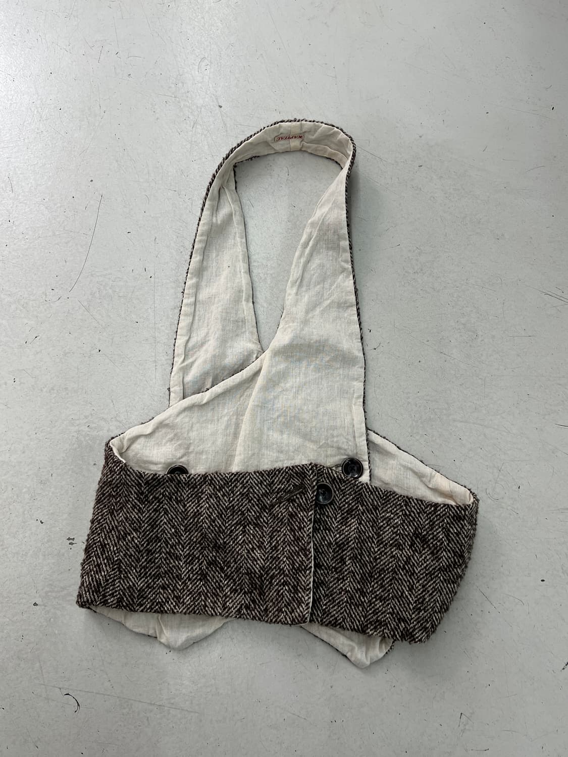 캐피탈 레이어링 헤링본 베스트 상품이미지7