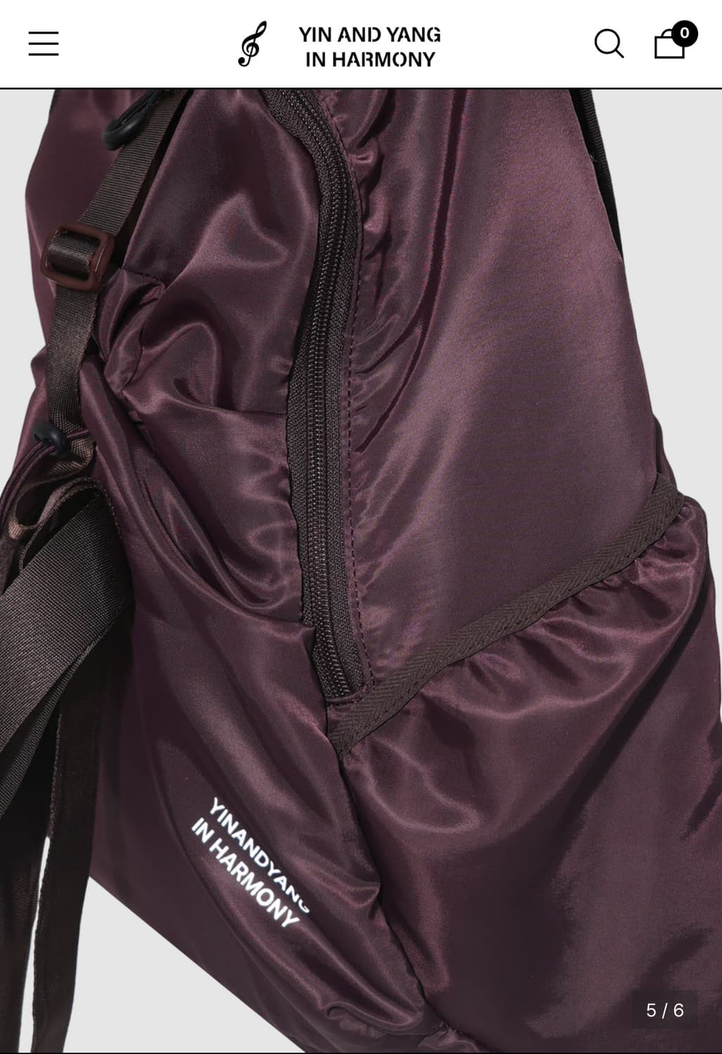 인앤양인하모니 BOW BACKPACK 버건디 백팩 가방 상품이미지4