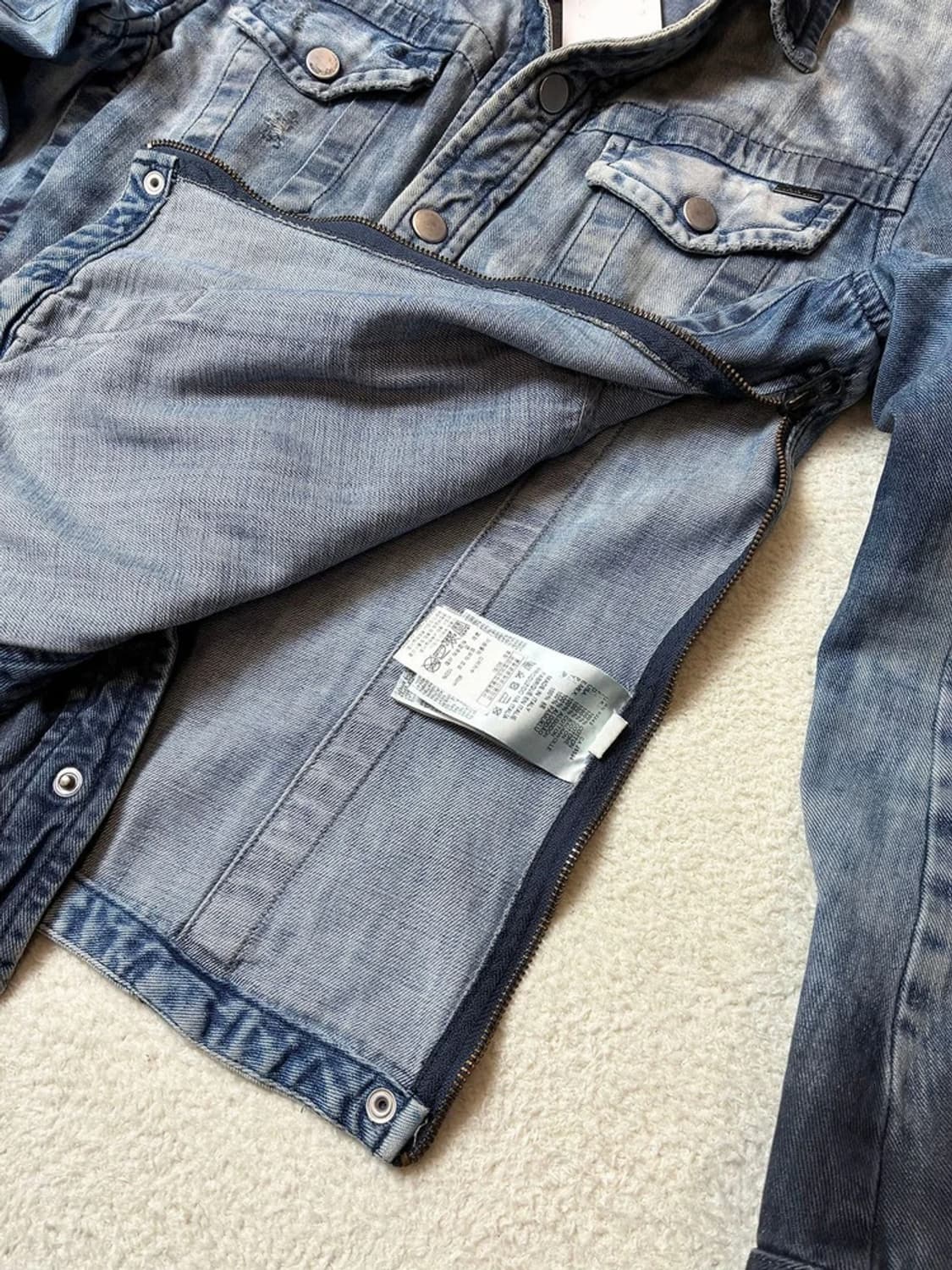 디젤 00's 워시드 데님 트러커 셔츠 자켓 PN6368 상품이미지4