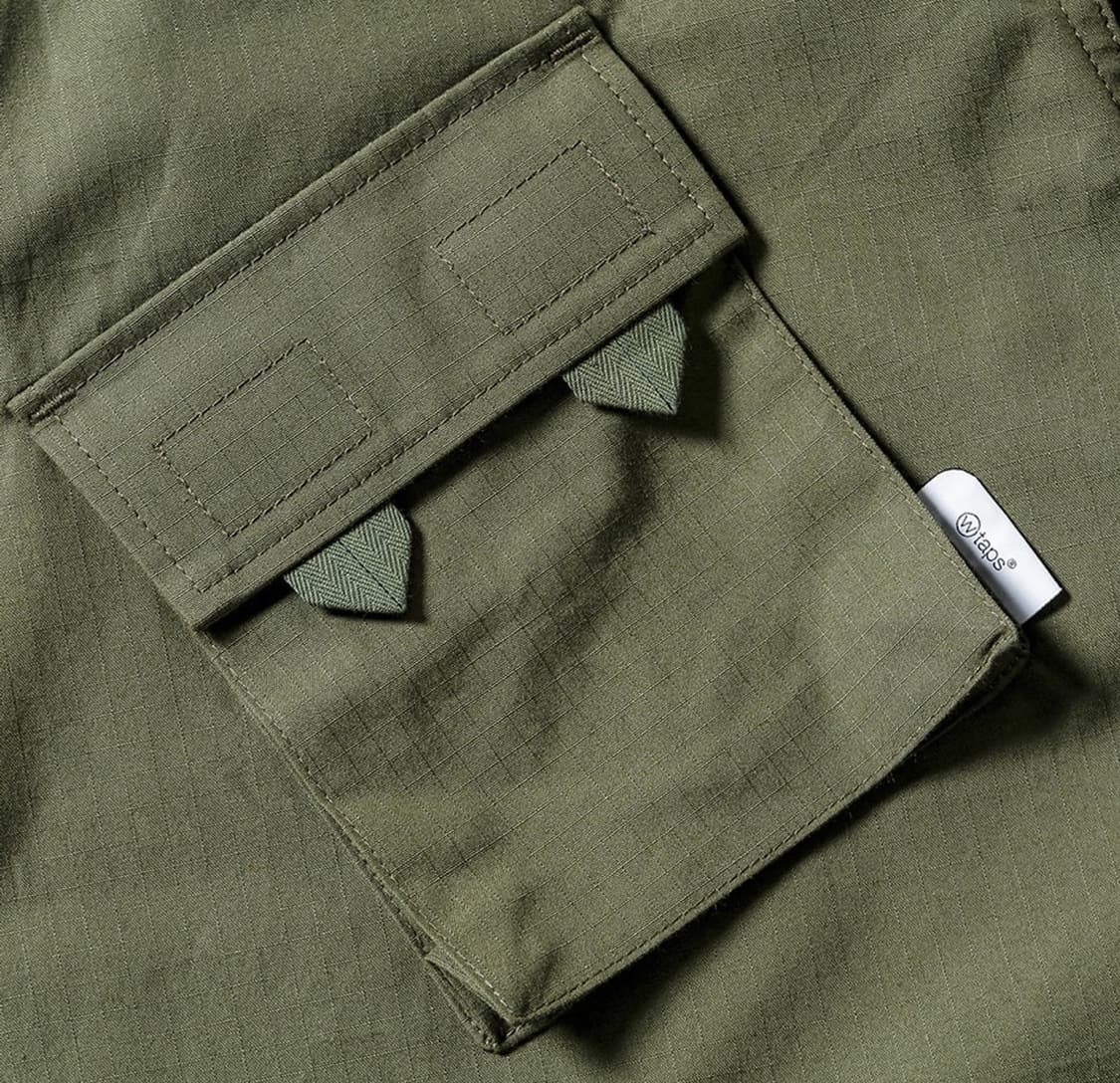 2) 더블탭스 유틸리티 립스탑 포켓 밀리터리 카모 자켓 오버사이즈 상품이미지7