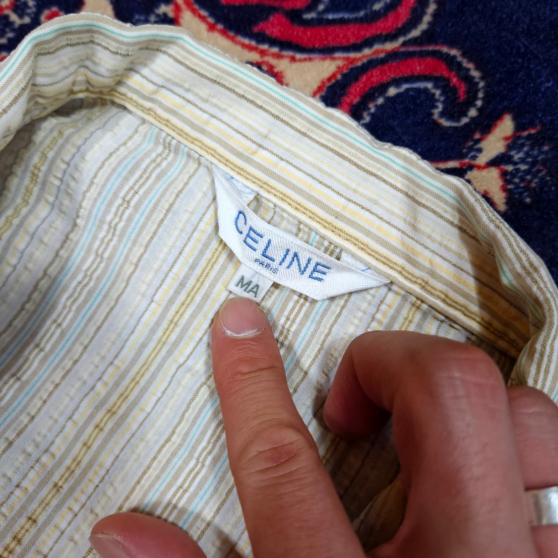셀린느(CELINE) in Japan 빈티지 스트라이프 파자마 M 상품이미지6