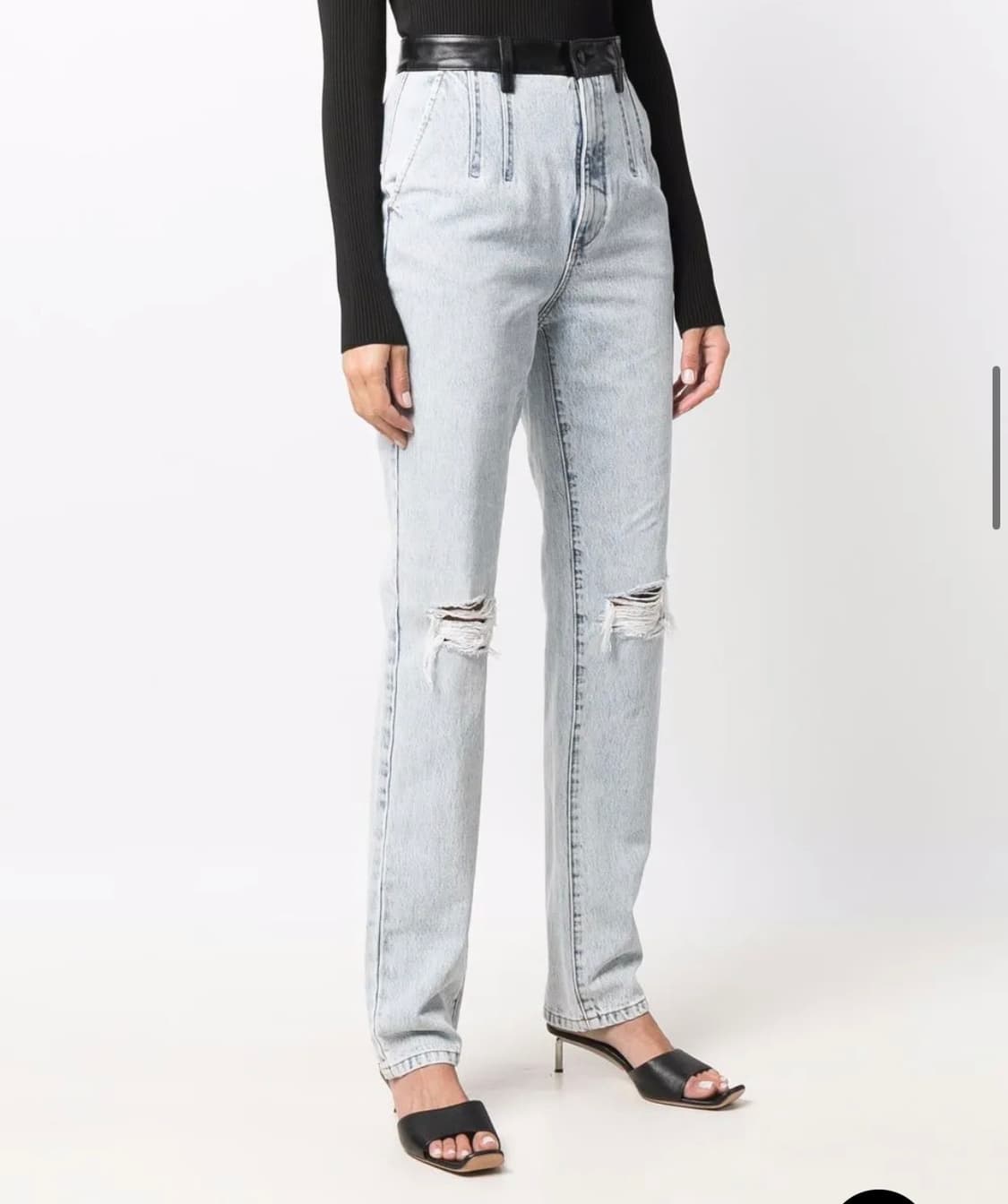 알렉산더 왕 페블 Bleach-Wash 하이 웨이스트 청바지   상품이미지8