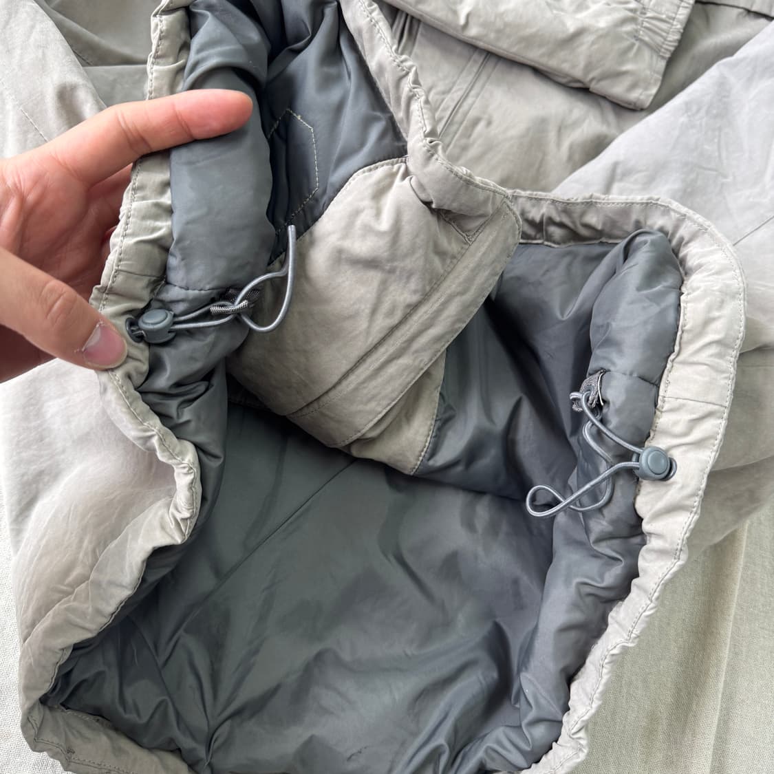 컬럼비아 해외판 빈티지 더티베이지 패딩 점퍼 XXL 상품이미지5