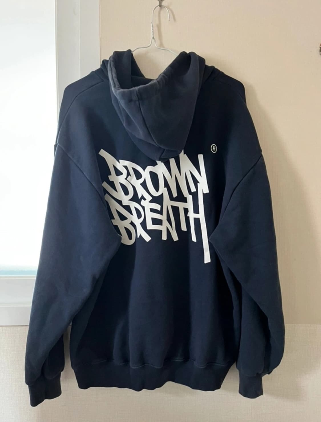 브라운브레스 네이비 후드티 m 상품이미지3