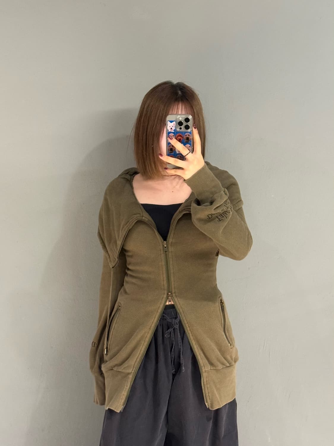 Heaven and Earth wide collar zip-up  상품이미지3