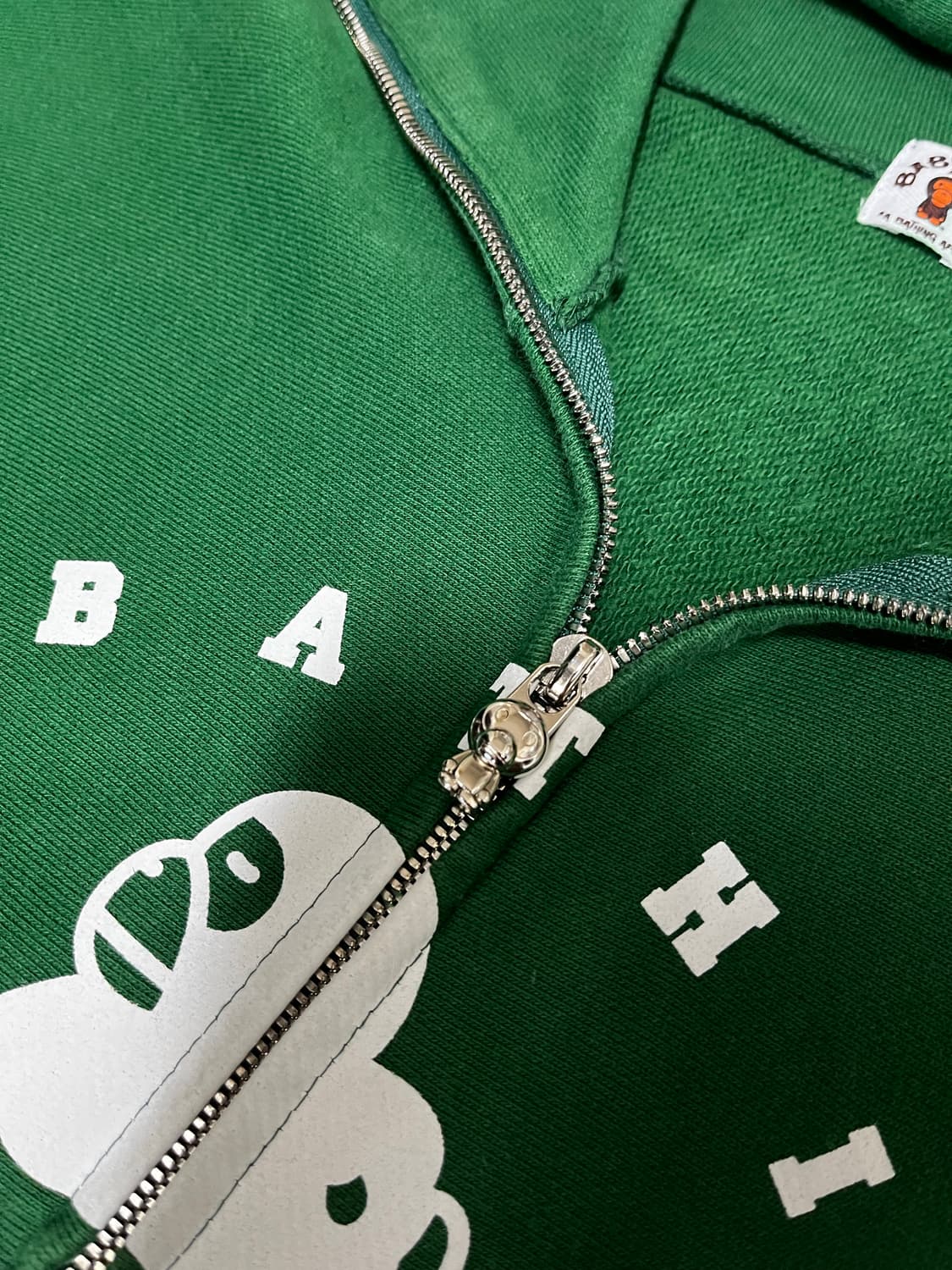 베이프 베이비 마일로 투웨이 풀집업 그린 M 상품이미지2