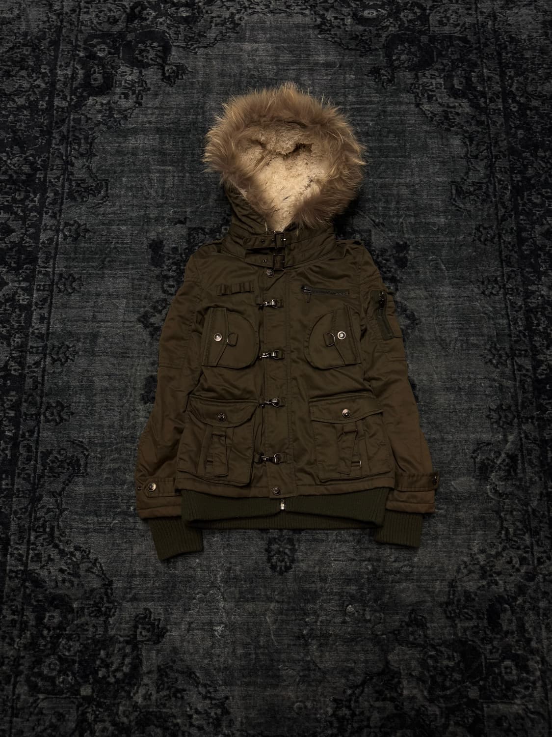 Cecil mcbee 00s y2k trimming fur militar 상품이미지1