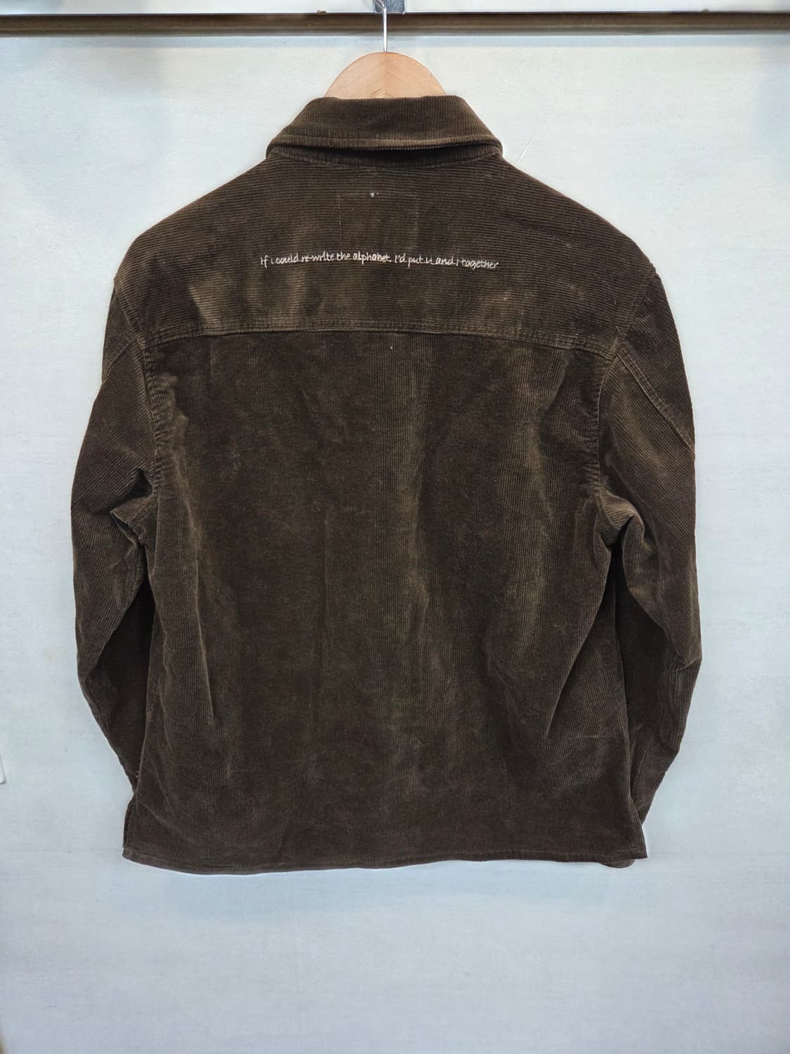 Gu 레터링 옆트임 코듀로이 셔츠자켓 100 상품이미지2