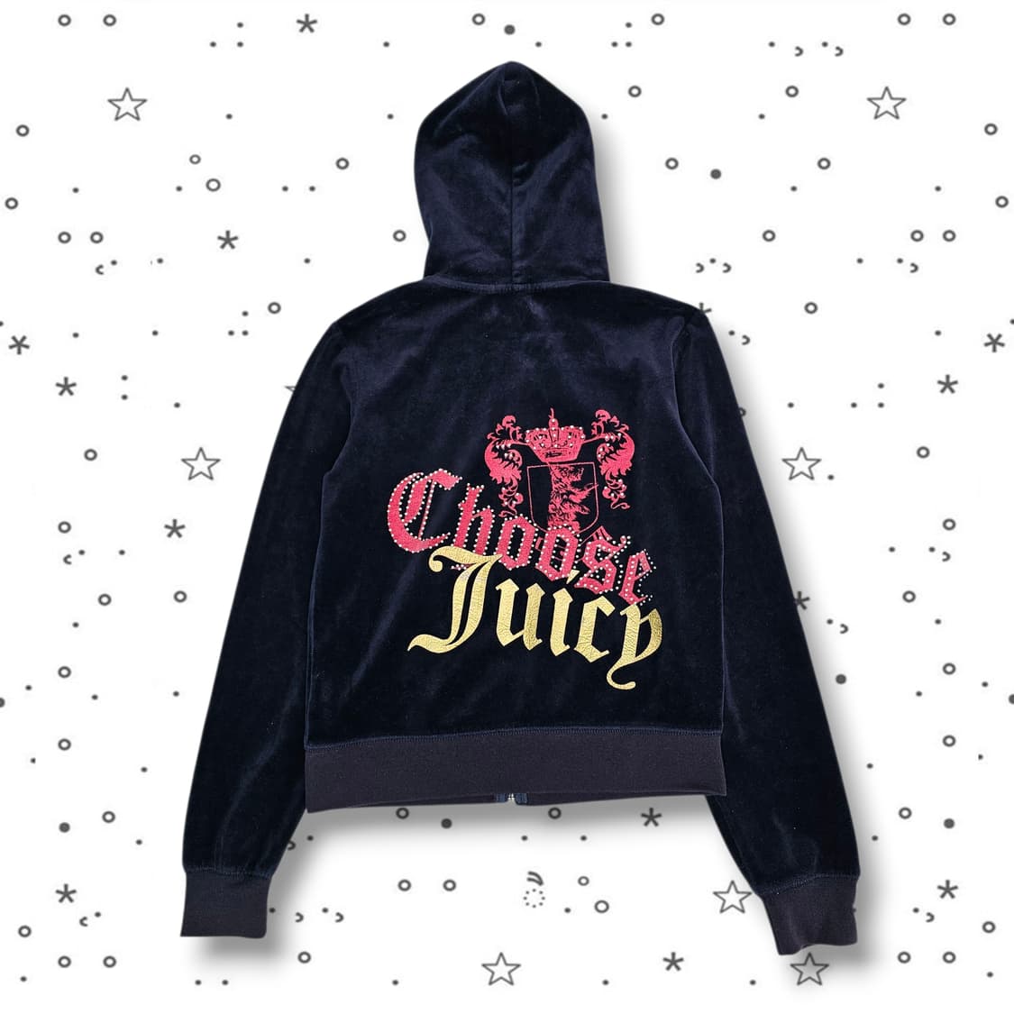 JUICY COUTURE 네이비 벨벳 후드집업 상품이미지5