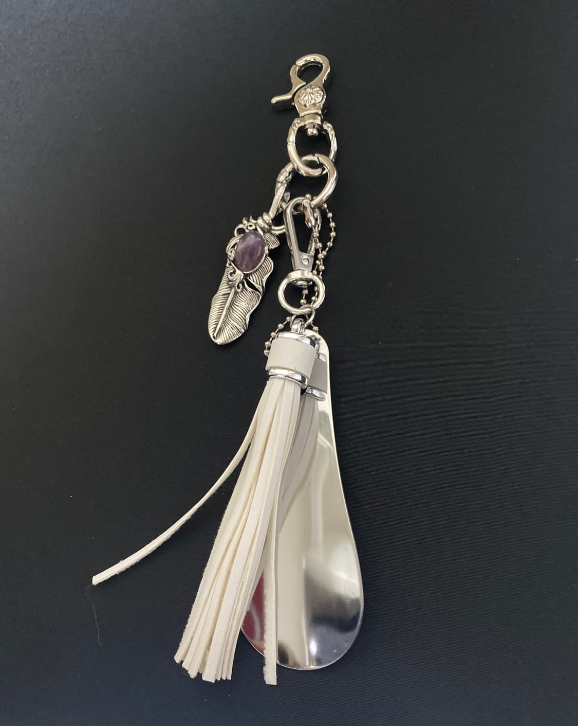 화이트 테슬  슈혼 키링 상품이미지1