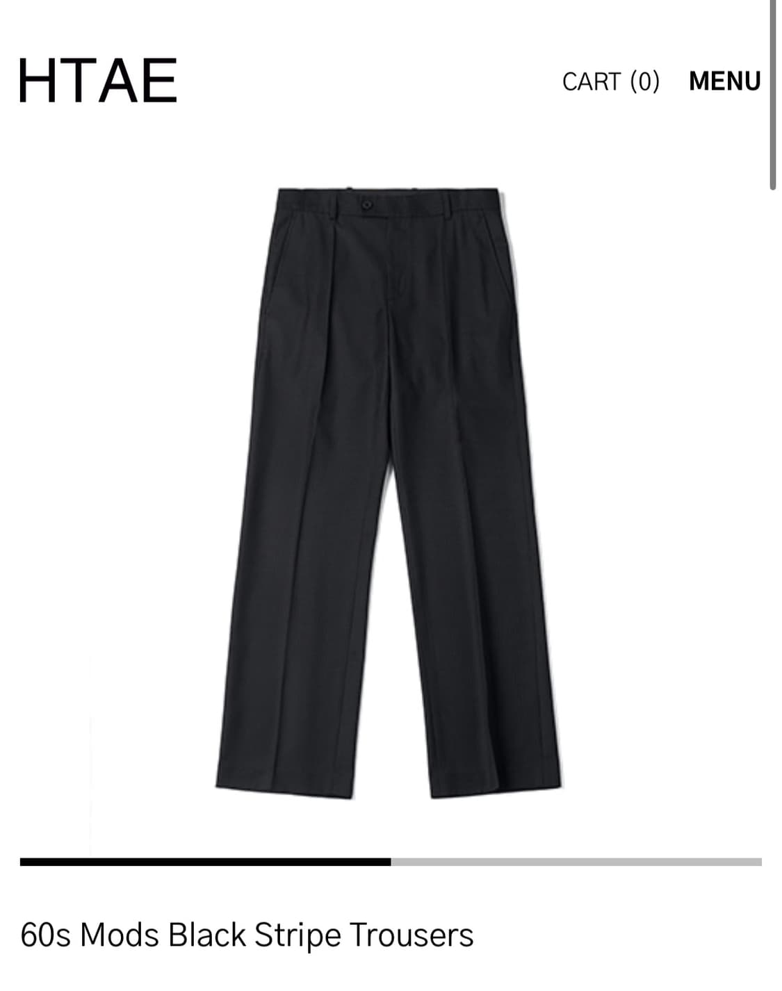 Htae 60s Mods Black Stripe Trousers 상품이미지1