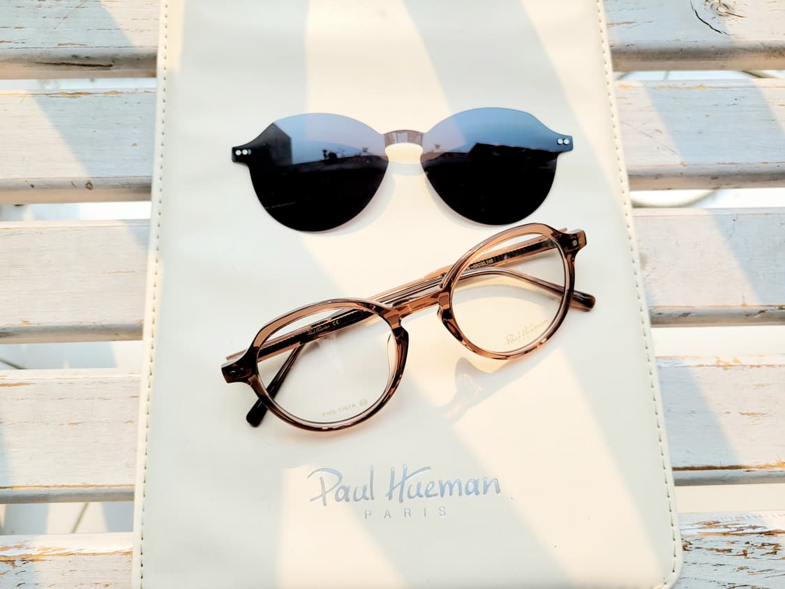 폴휴먼 선글라스 클립 안경 PHS-1167A(브라운투명) 상품이미지1