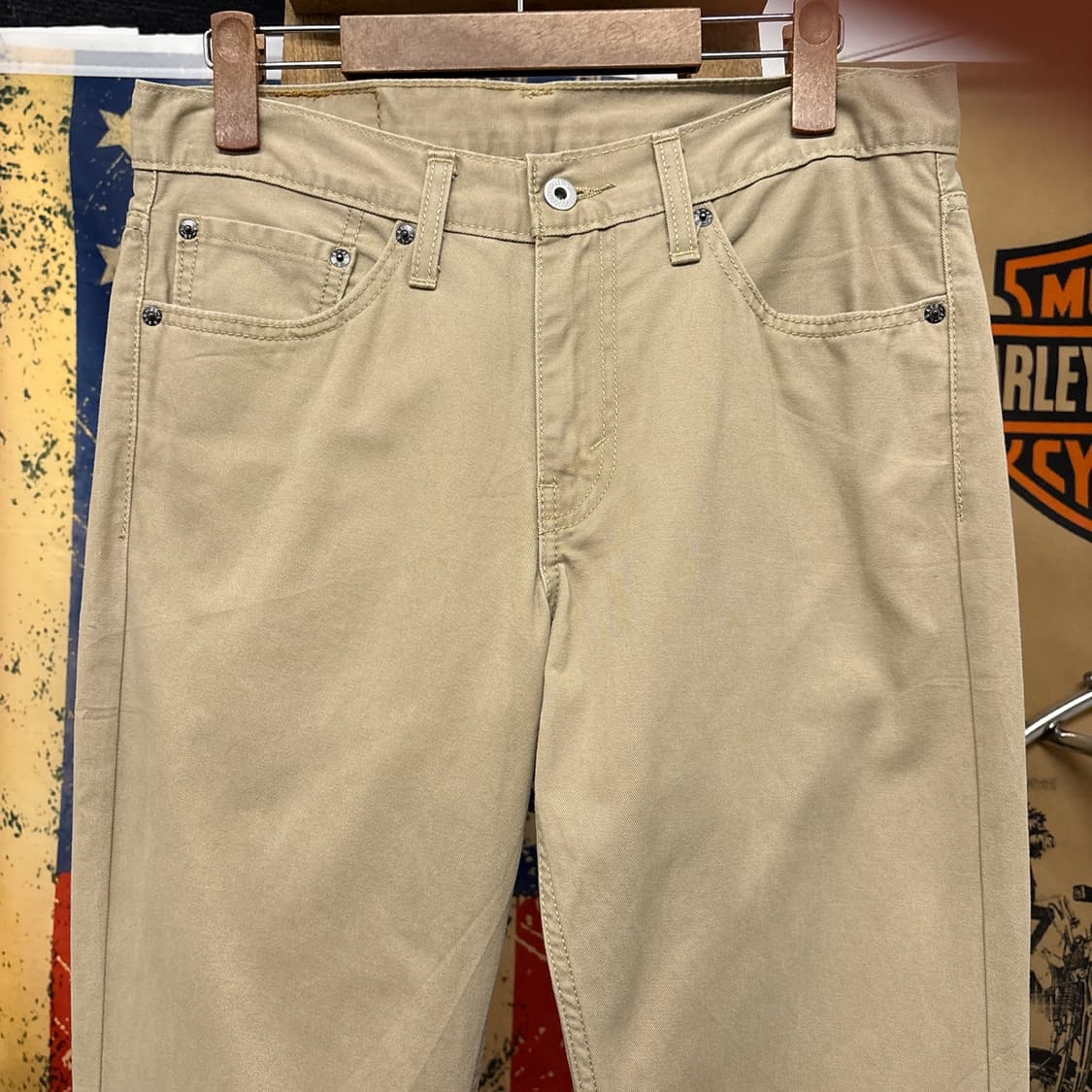 리바이스 화이트탭 511 슬림핏 라이트 코튼 데님팬츠 베이지 N1045  상품이미지3