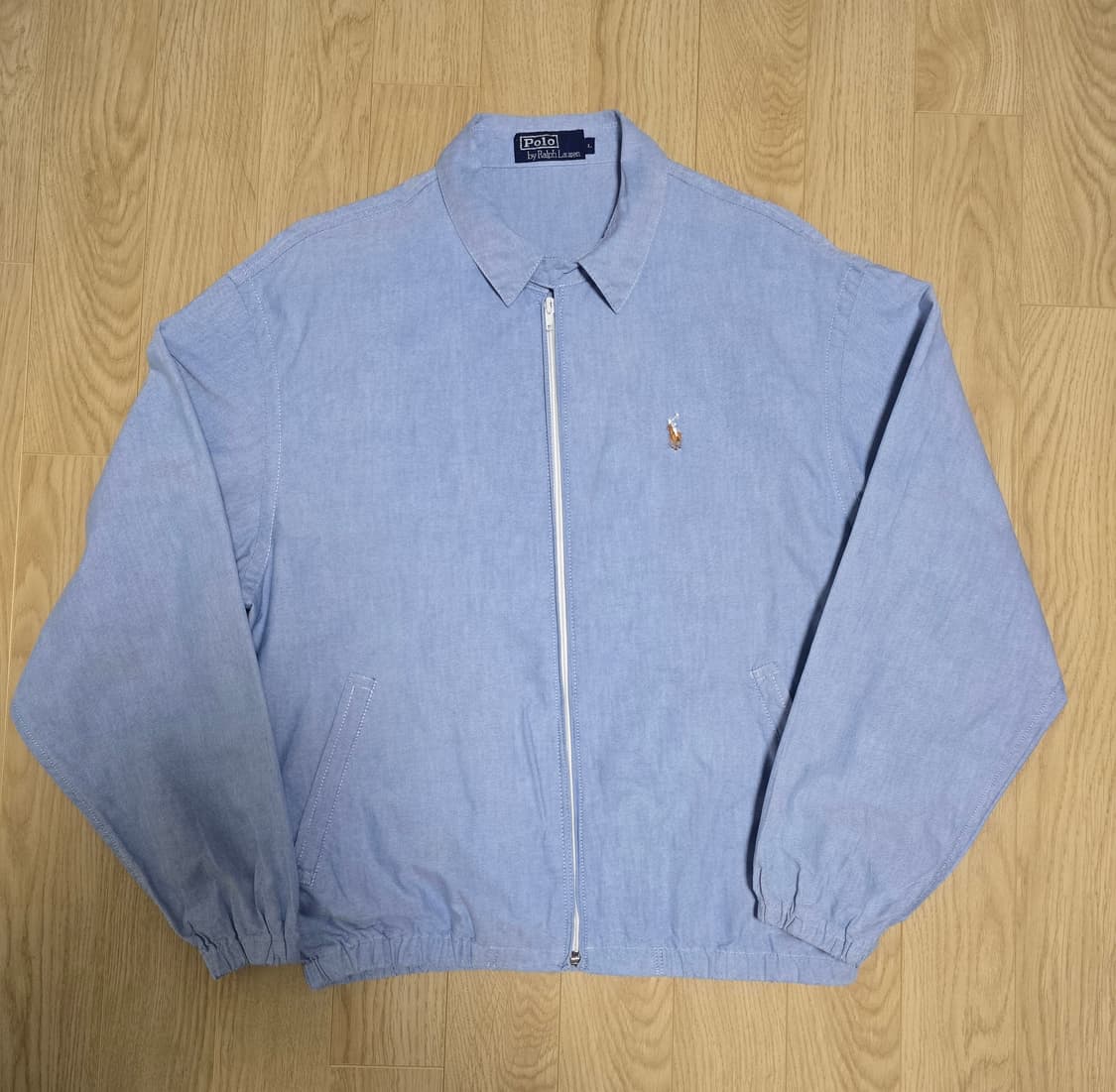 80s 폴로랄프로렌 샴브레이 스윙톱 자켓 L 상품이미지1