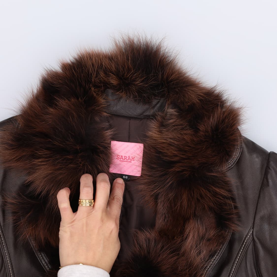 66 사라 양가죽여우털 레더자켓 0311H1 상품이미지3