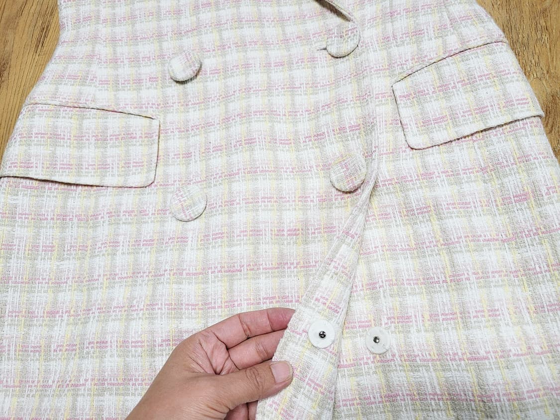 치유의옷장(CHEE U) 트위드베스트자켓 & 원피스 55-66 상품이미지6