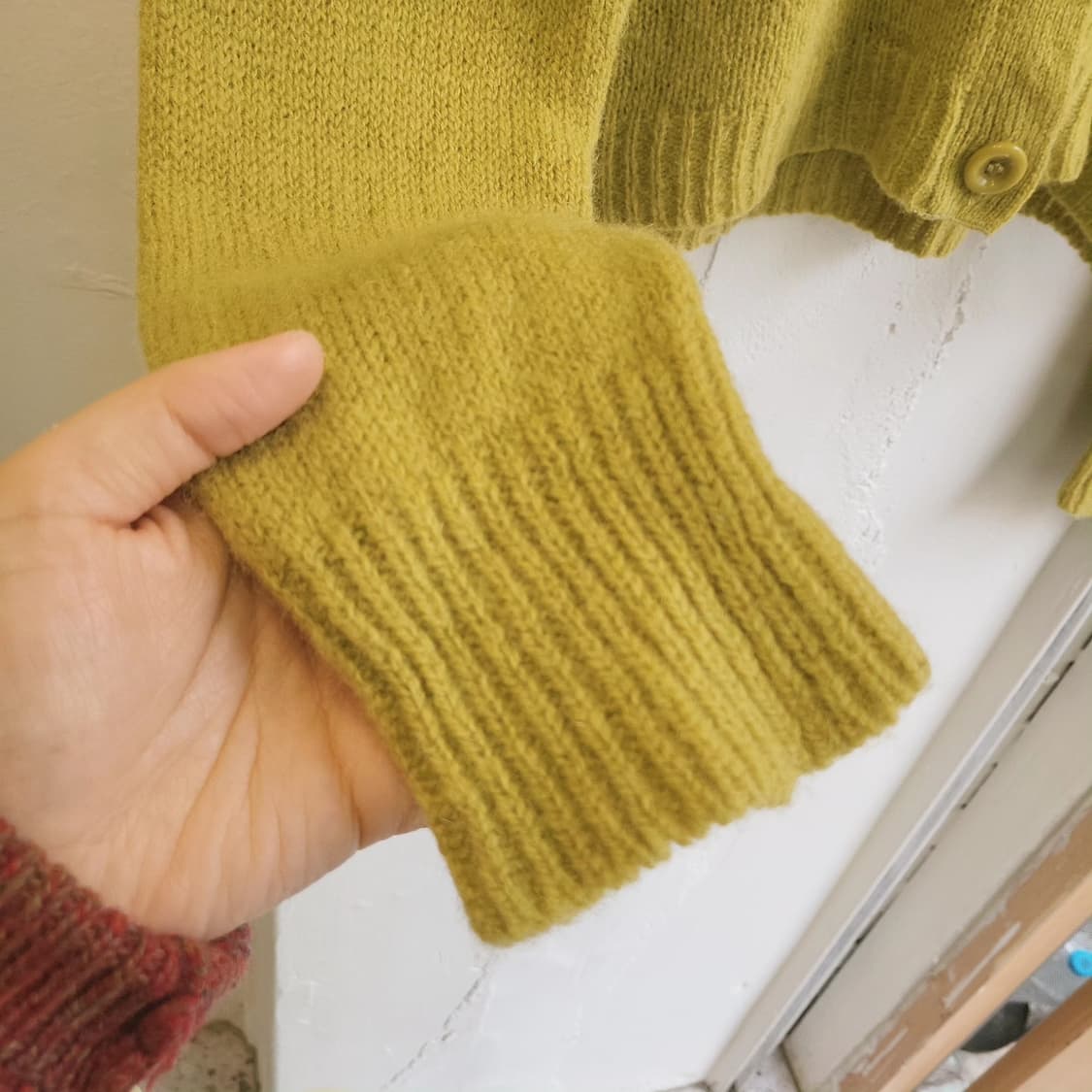 사만사모스2 울100 라임 가디건 상품이미지4