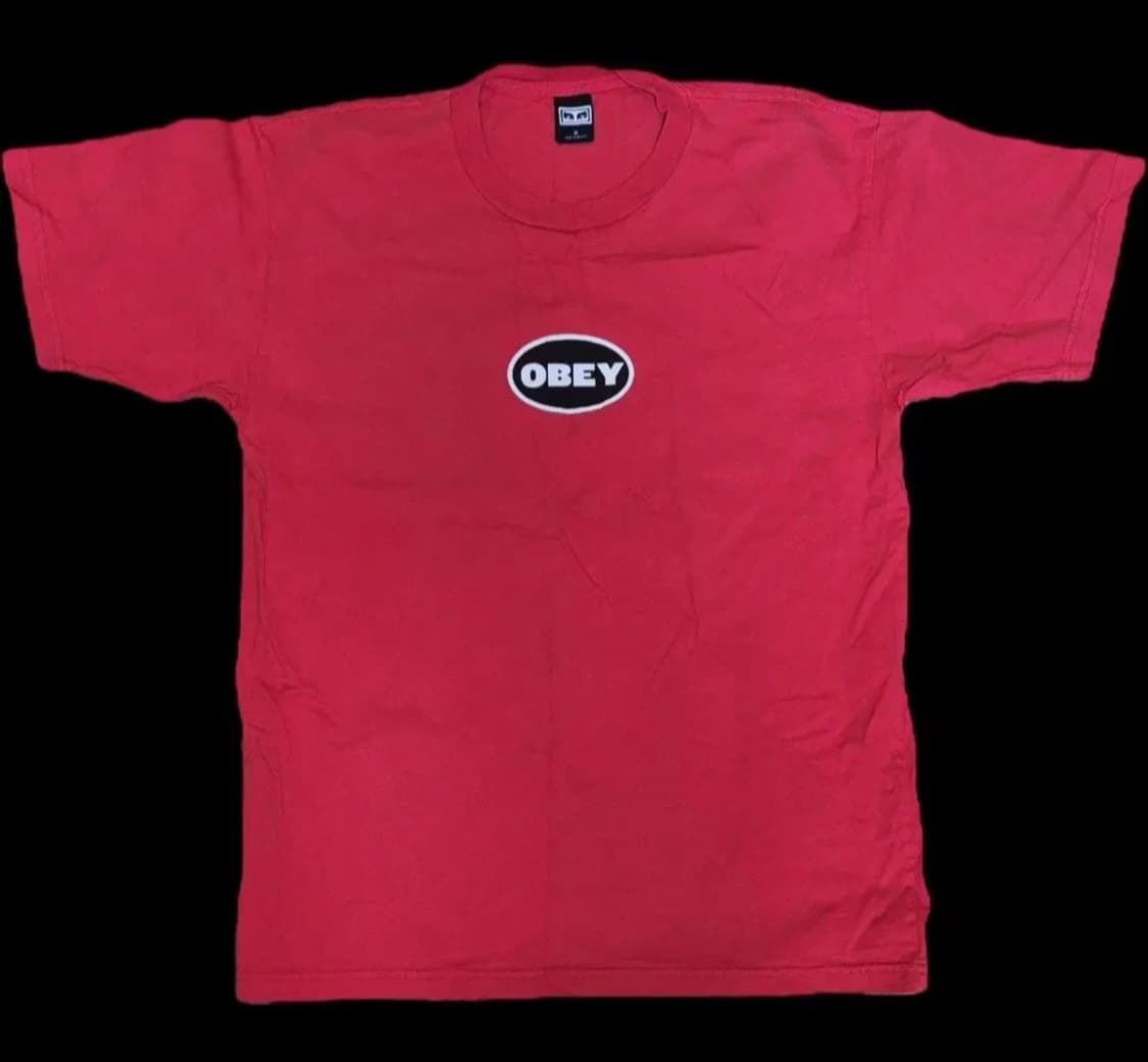 오베이 OBEY 레드 반팔 상품이미지1