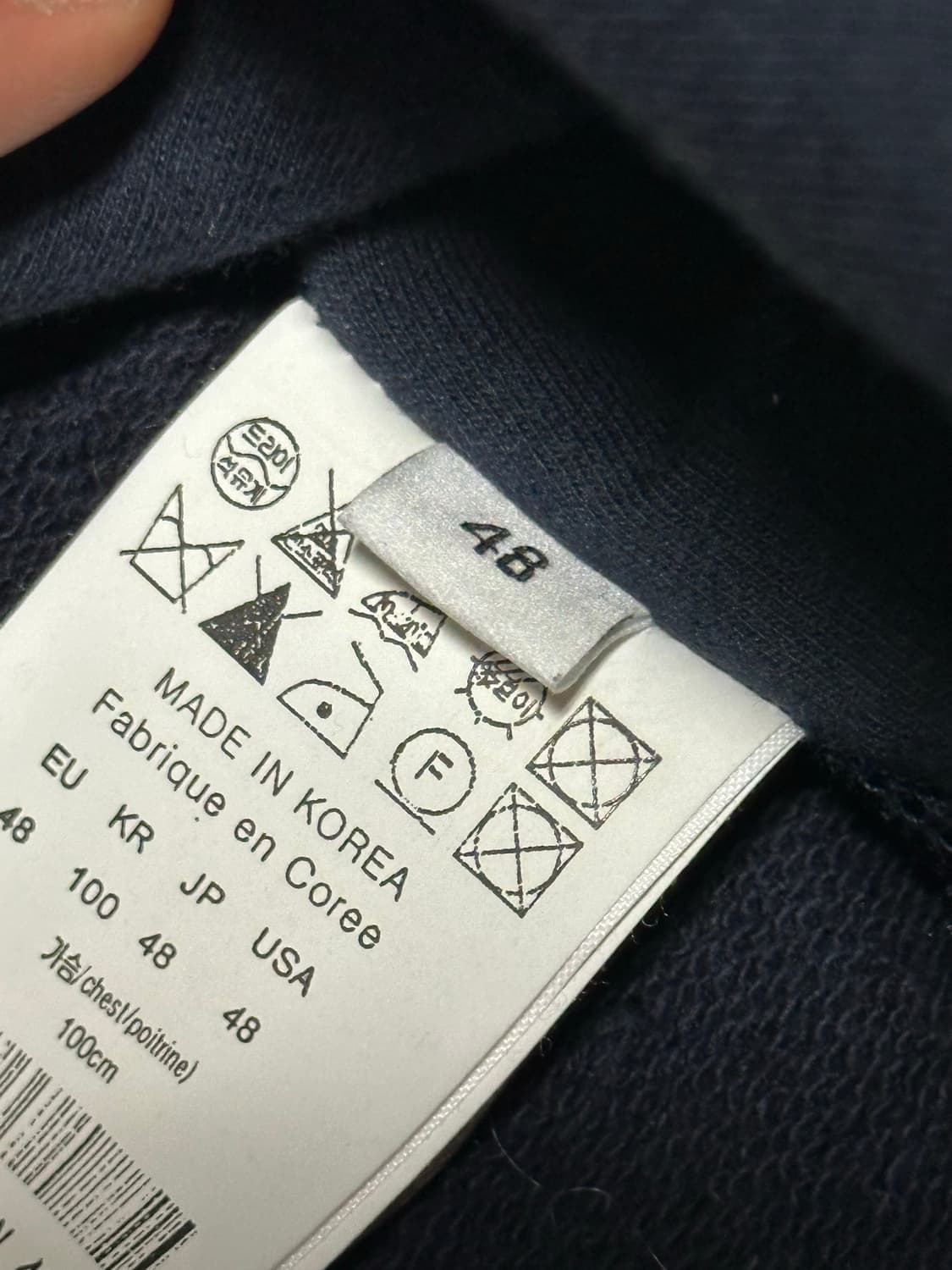 우영미 사선 절개 디테일 맨투맨 M 상품이미지6